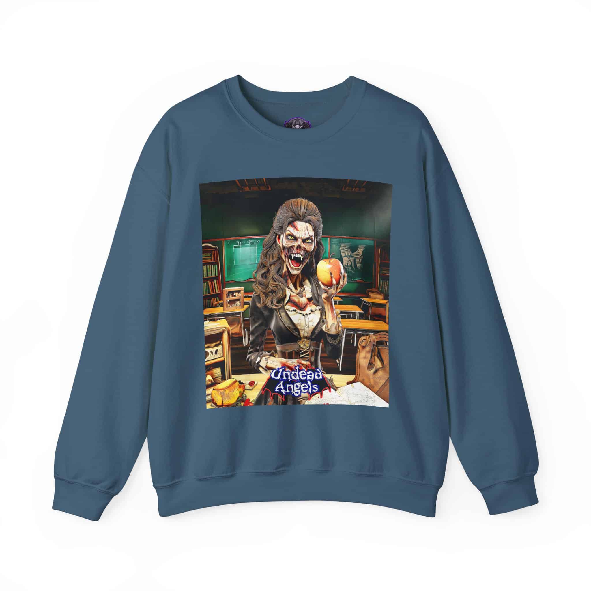 Undead Angels Teacher Charlotte Full Rot Unisex Heavy Blend™ Crewneck Sweatshirt - Image 15
