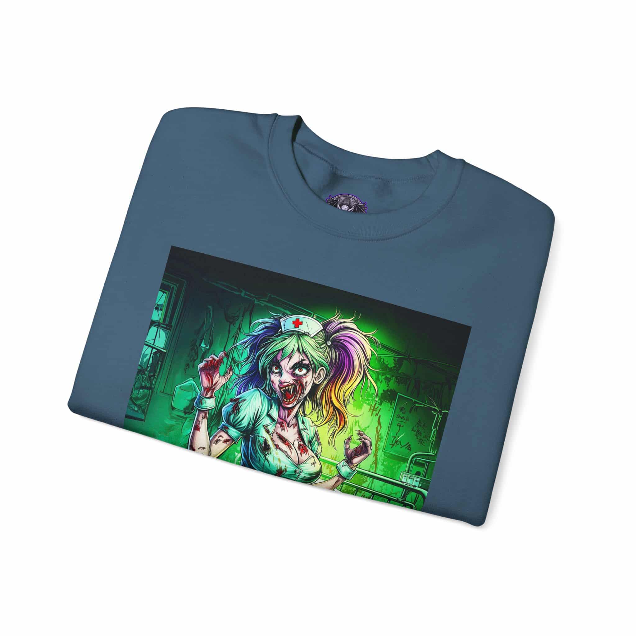 Undead Angels Zombie Nurse Lexi 001 Unisex Heavy Blend™ Crewneck Sweatshirt - Image 31