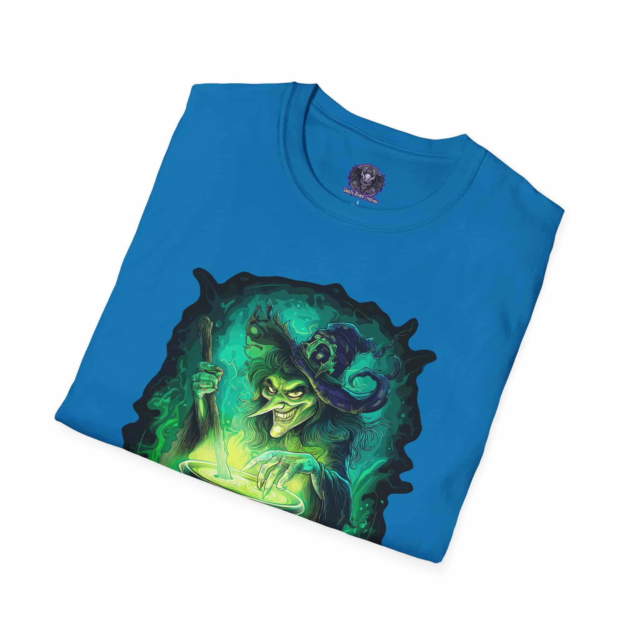 Ghastly Wicked Cauldron Witch Unisex T-Shirt - Image 36