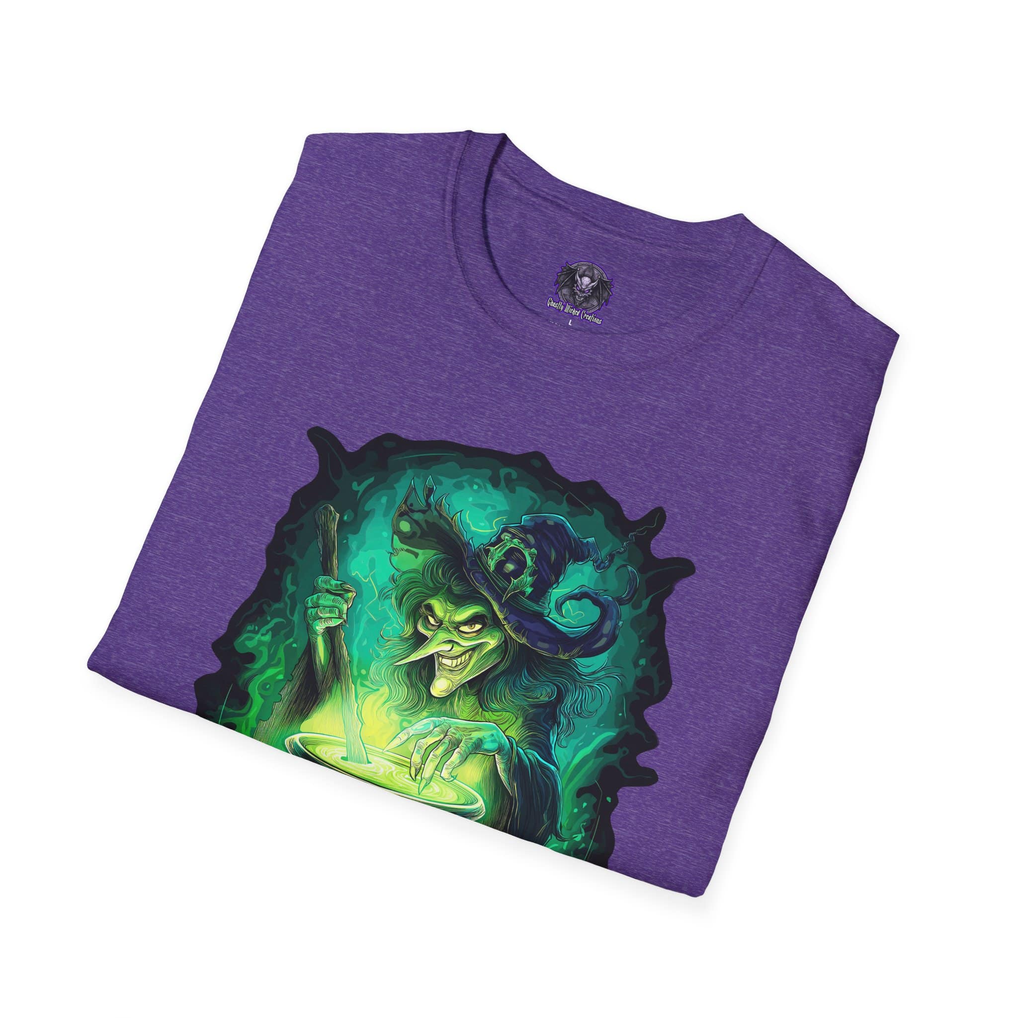 Ghastly Wicked Cauldron Witch Unisex T-Shirt - Image 12