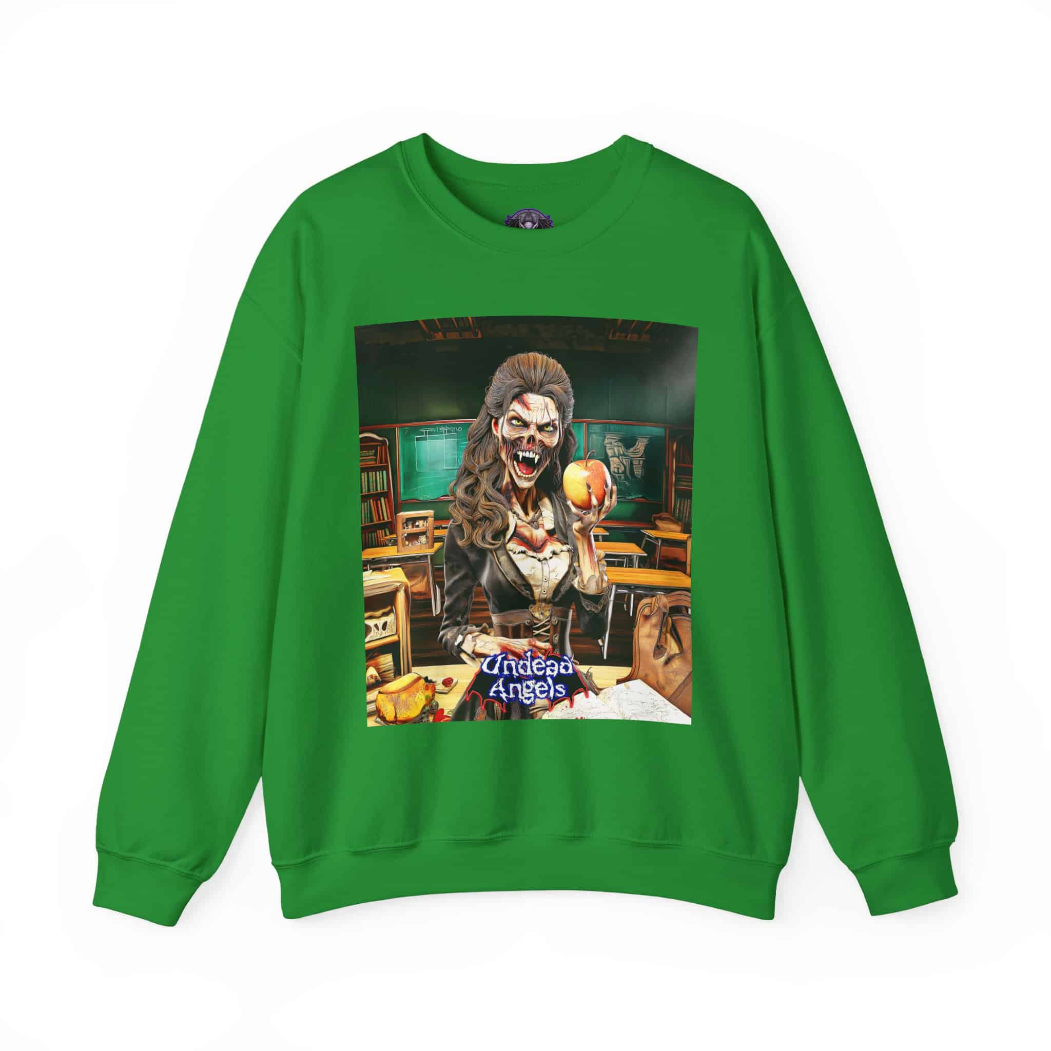 Undead Angels Teacher Charlotte Full Rot Unisex Heavy Blend™ Crewneck Sweatshirt - Image 3