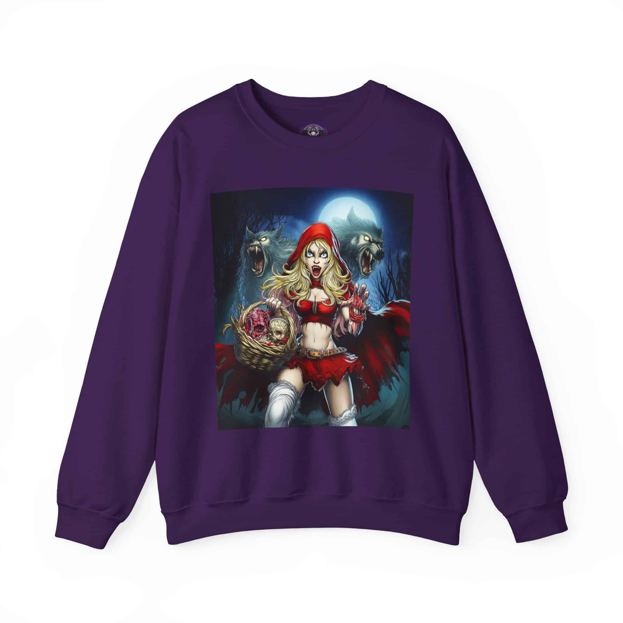 Vampire Red Riding Hood By Ghastly Wicked Tales 2025-02 Unisex Heavy Blend™ Crewneck Sweatshirt - Image 49