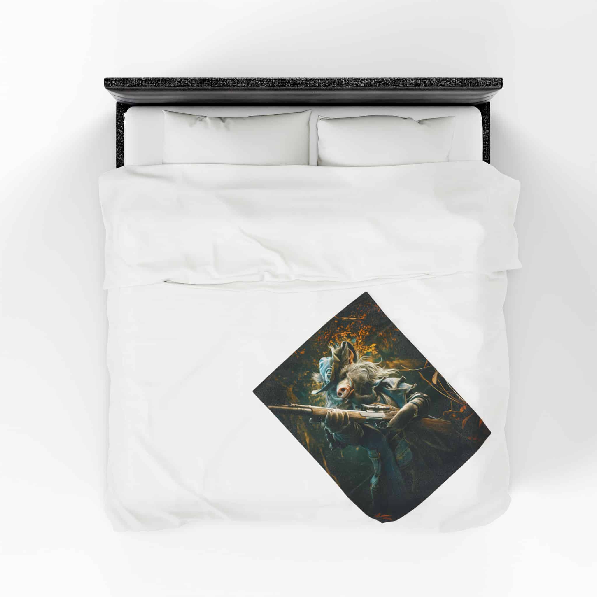 Arm The Animals: Hunter Wild Boar #AA029 Plush Blanket, Cozy Throw for Fall Decor - Image 21