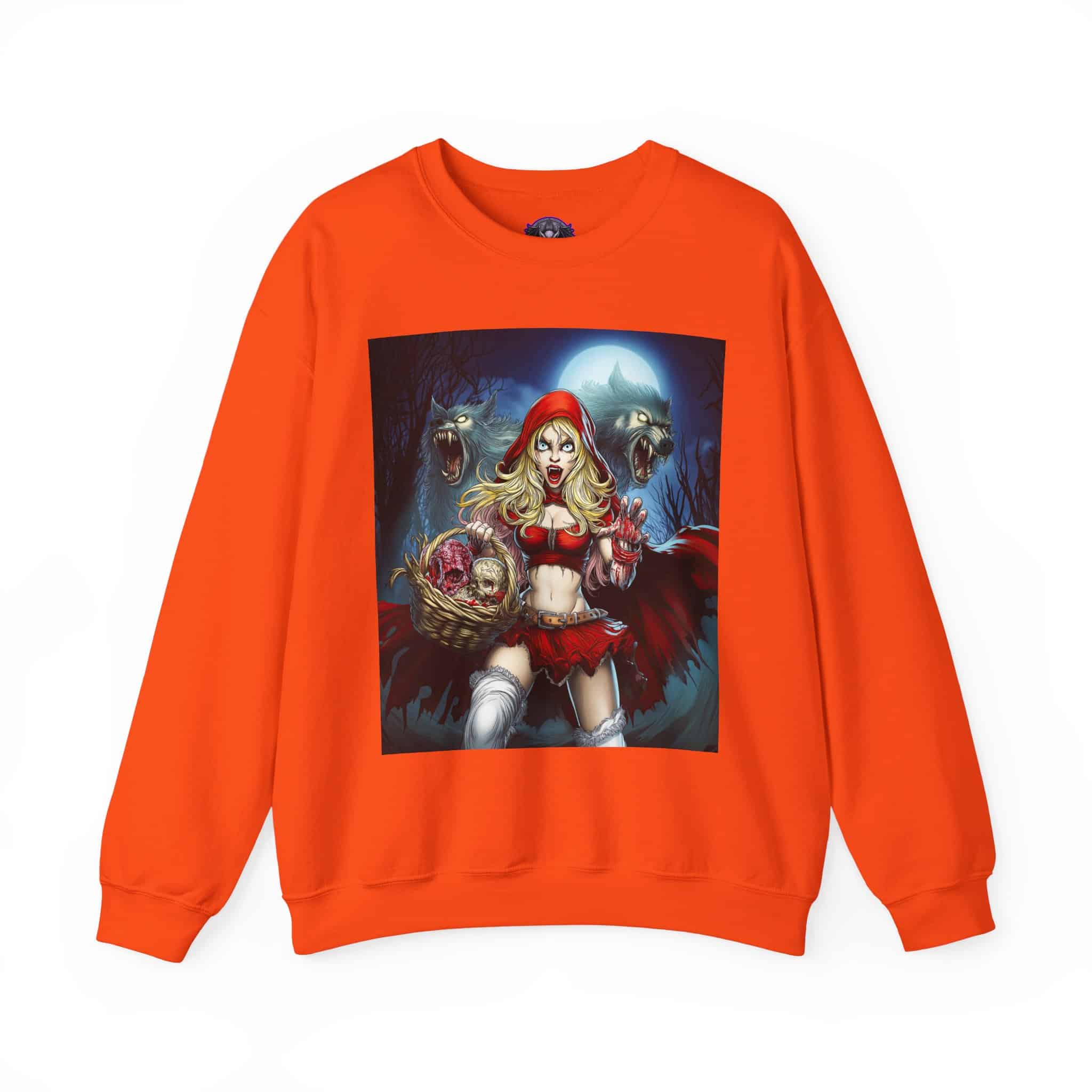 Vampire Red Riding Hood By Ghastly Wicked Tales 2025-02 Unisex Heavy Blend™ Crewneck Sweatshirt - Image 13