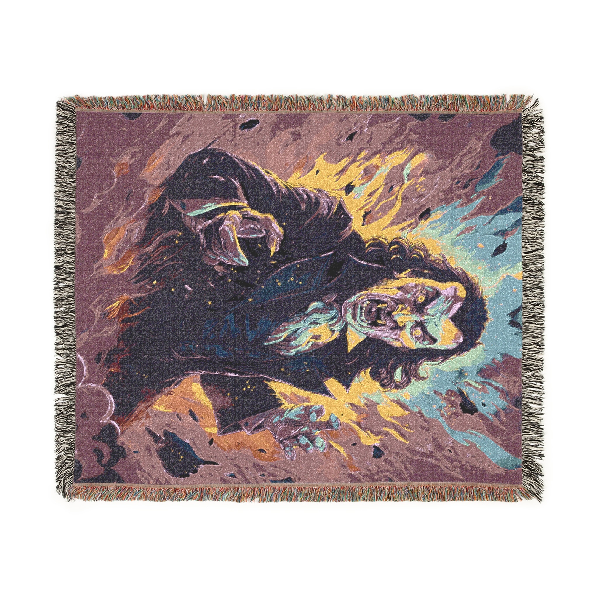 Dracula II Pop 60’s Art Style Woven Blanket, Cozy Throw for Halloween, Fall Decor, Perfect for Movie Nights, Gift for Monster Lovers, Home Accessories - Image 2