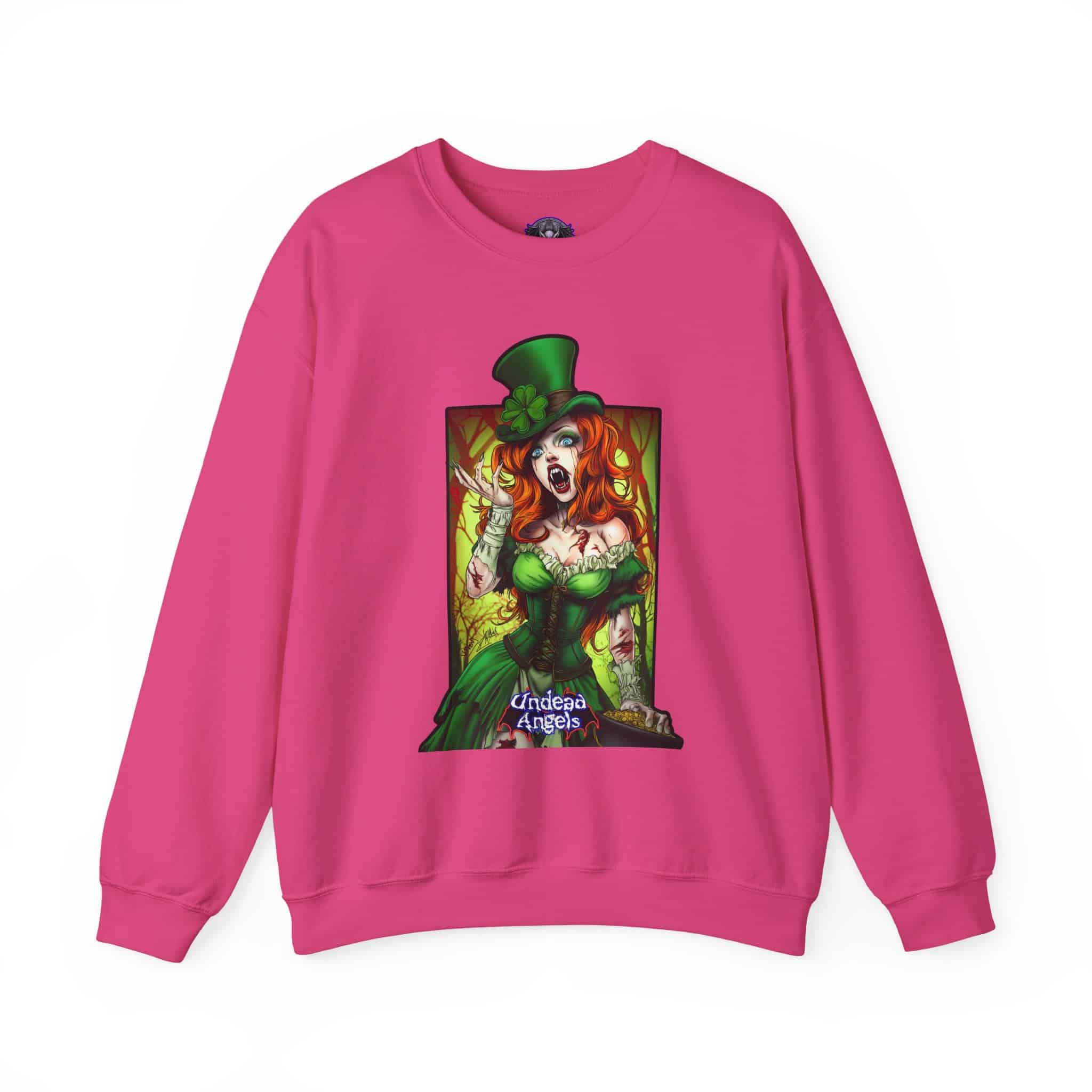 Undead Angels Leprechaun Queen Fiona Classic Reborn Style IV Unisex Heavy Blend™ Crewneck Sweatshirt - Image 53