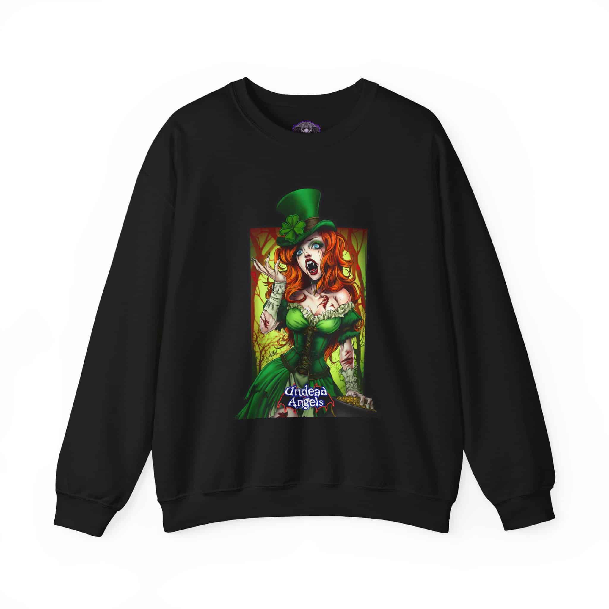 Undead Angels Leprechaun Queen Fiona Classic Reborn Style IV Unisex Heavy Blend™ Crewneck Sweatshirt - Image 5