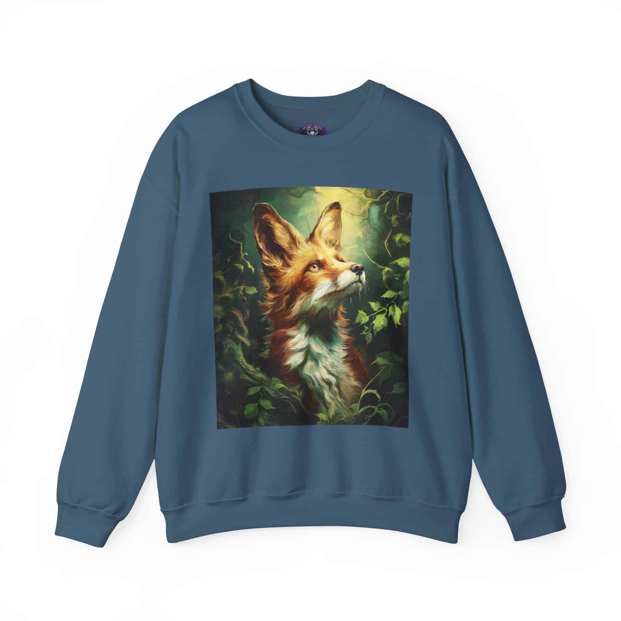 Fox In Brush Unisex Tee by Wyldesigns Unisex Heavy Blend™ Crewneck Sweatshirt - Image 15