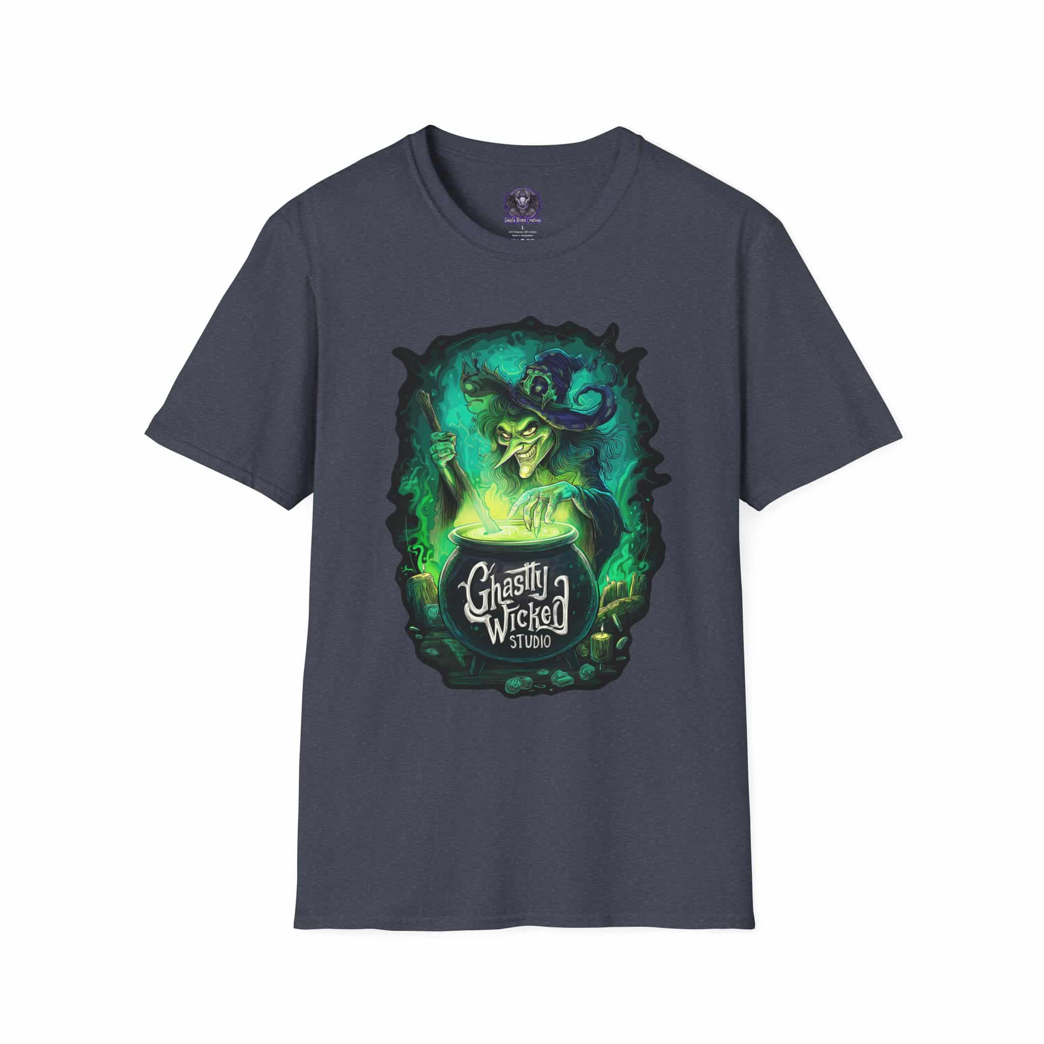 Ghastly Wicked Cauldron Witch Unisex T-Shirt - Image 37
