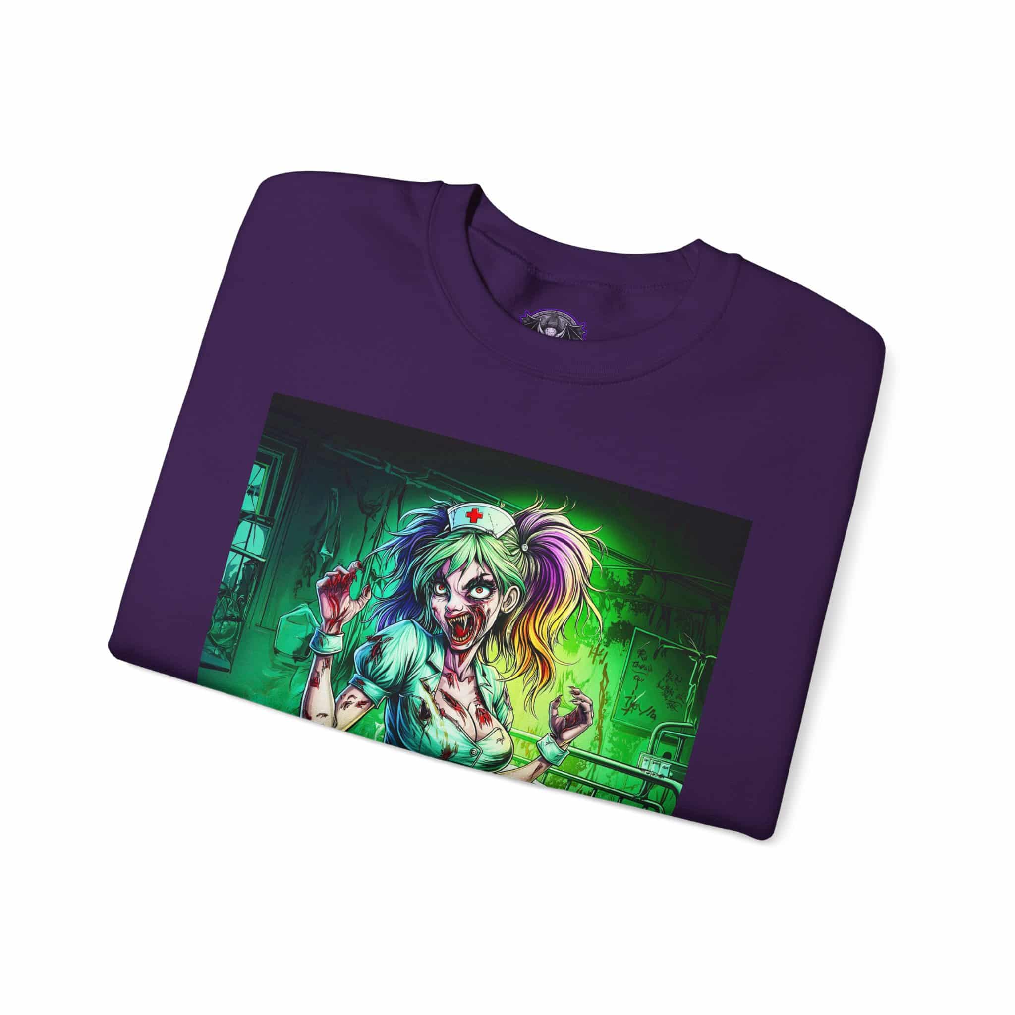 Undead Angels Zombie Nurse Lexi 001 Unisex Heavy Blend™ Crewneck Sweatshirt - Image 51