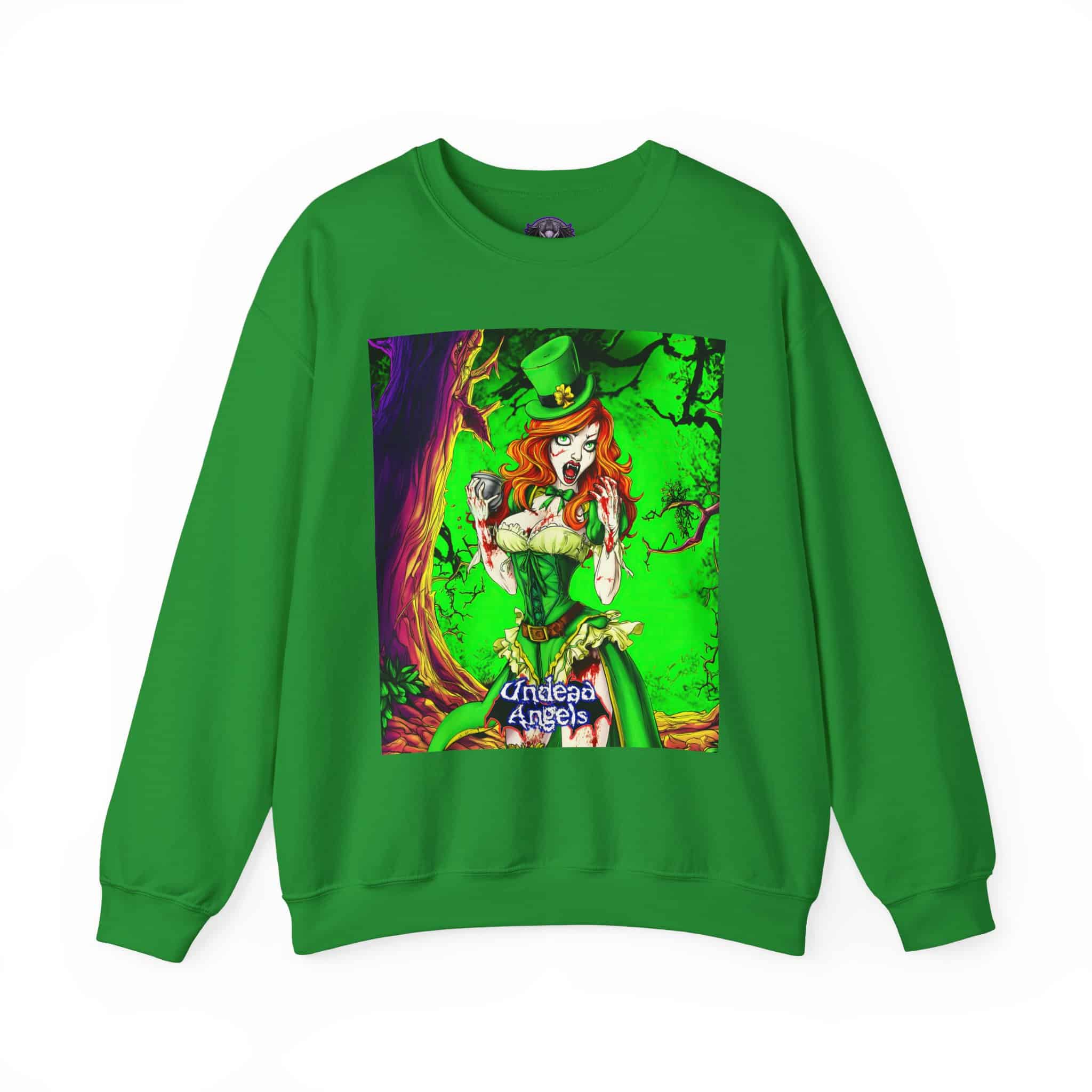 Undead Angels Leprechaun Queen Fiona Classic Reborn Style II Unisex Heavy Blend™ Crewneck Sweatshirt