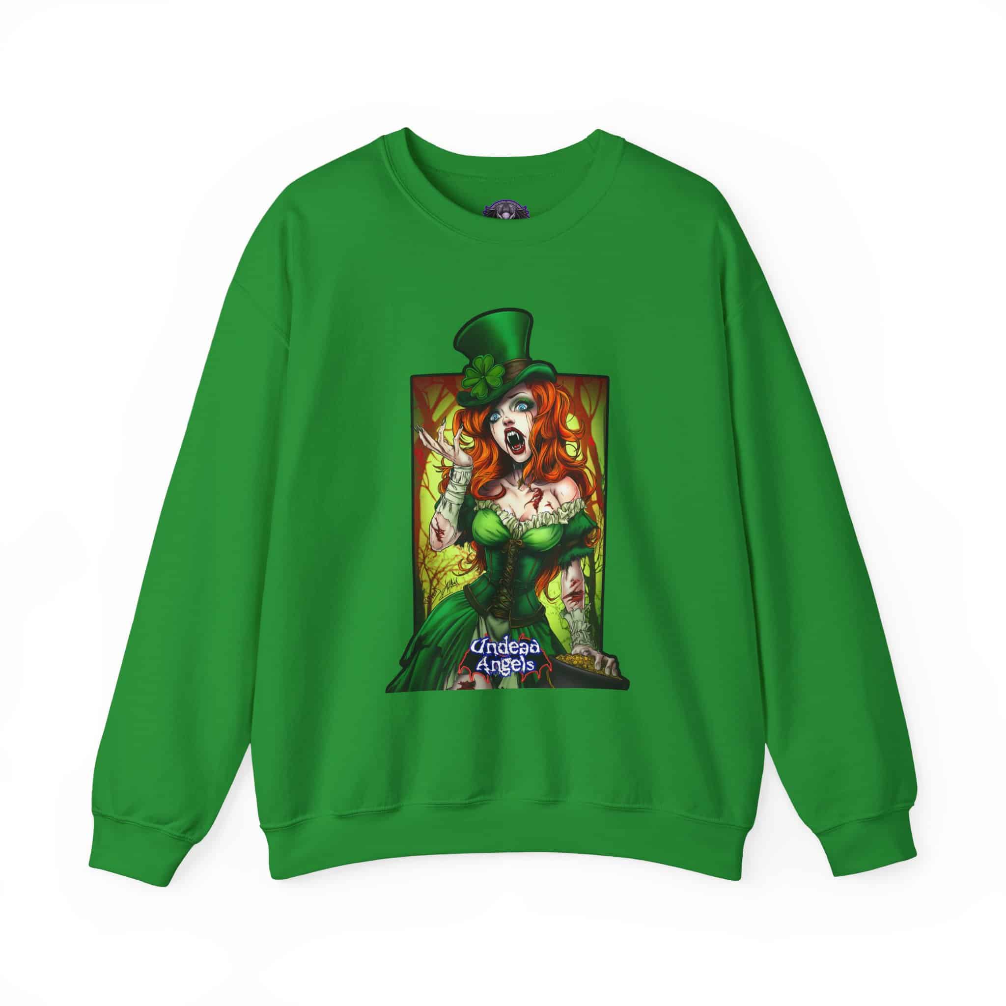 Undead Angels Leprechaun Queen Fiona Classic Reborn Style IV Unisex Heavy Blend™ Crewneck Sweatshirt - Image 25