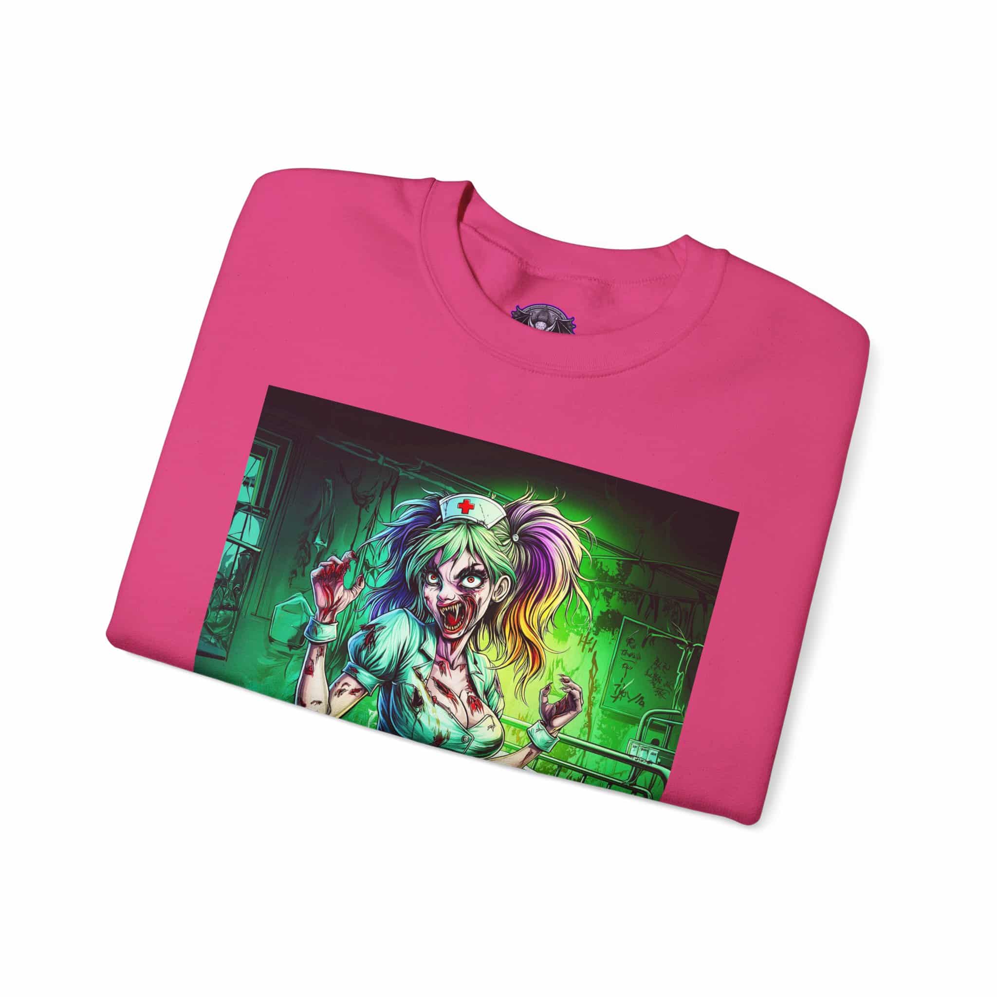 Undead Angels Zombie Nurse Lexi 001 Unisex Heavy Blend™ Crewneck Sweatshirt - Image 55