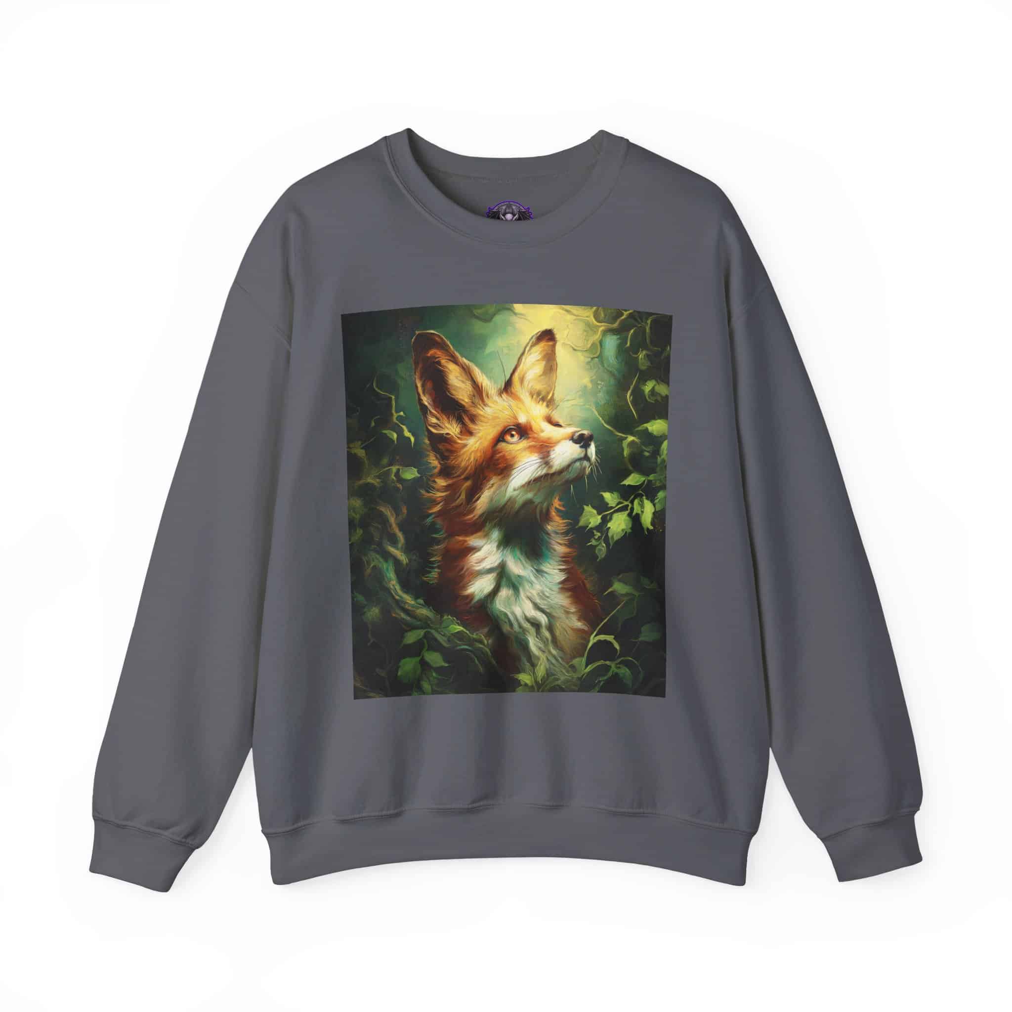 Fox In Brush Unisex Tee by Wyldesigns Unisex Heavy Blend™ Crewneck Sweatshirt - Image 19