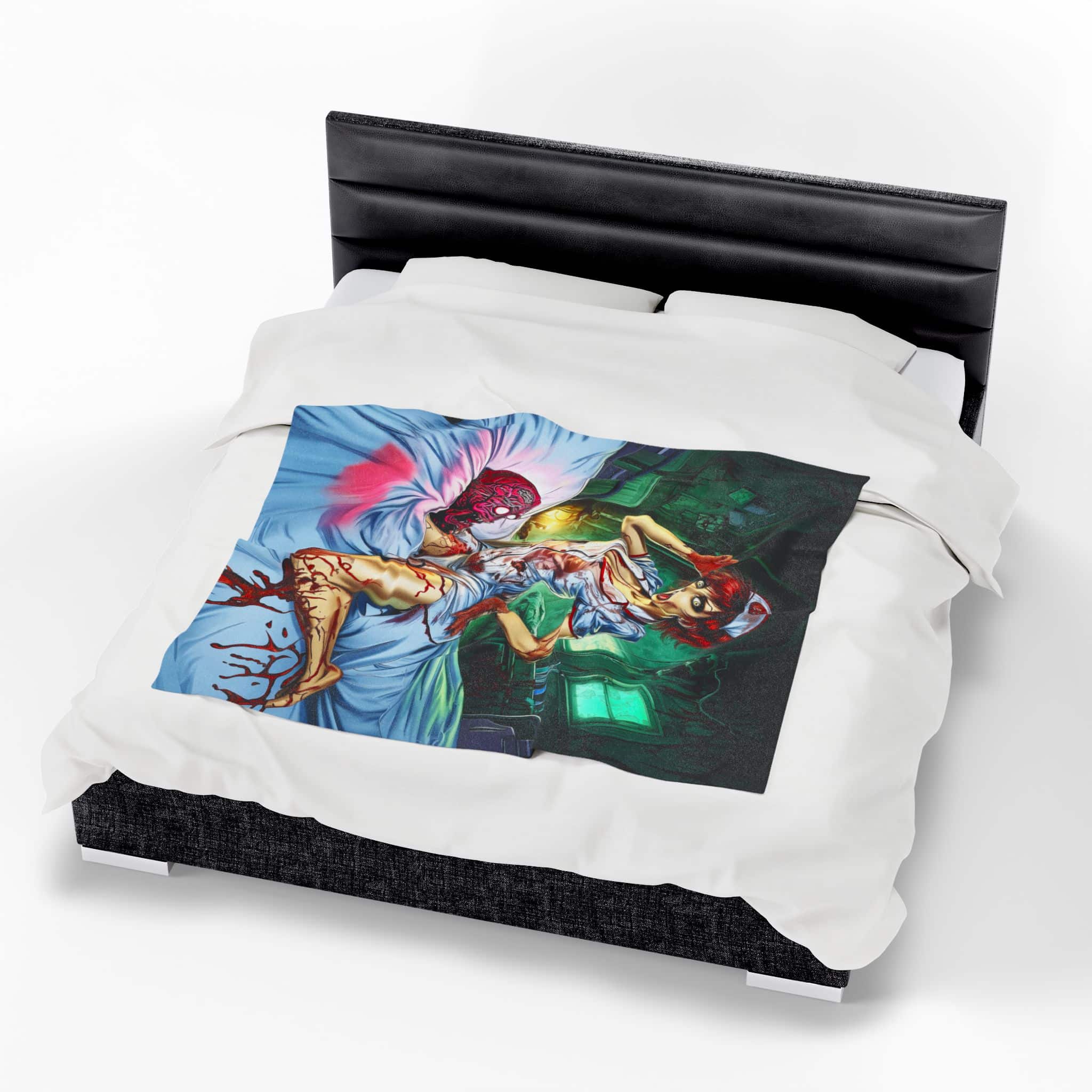 Undead Angels Zombie Nurse Abigail Reborn Style I-BZ Plush Blanket, Cozy Throw for Fall Decor - Image 7