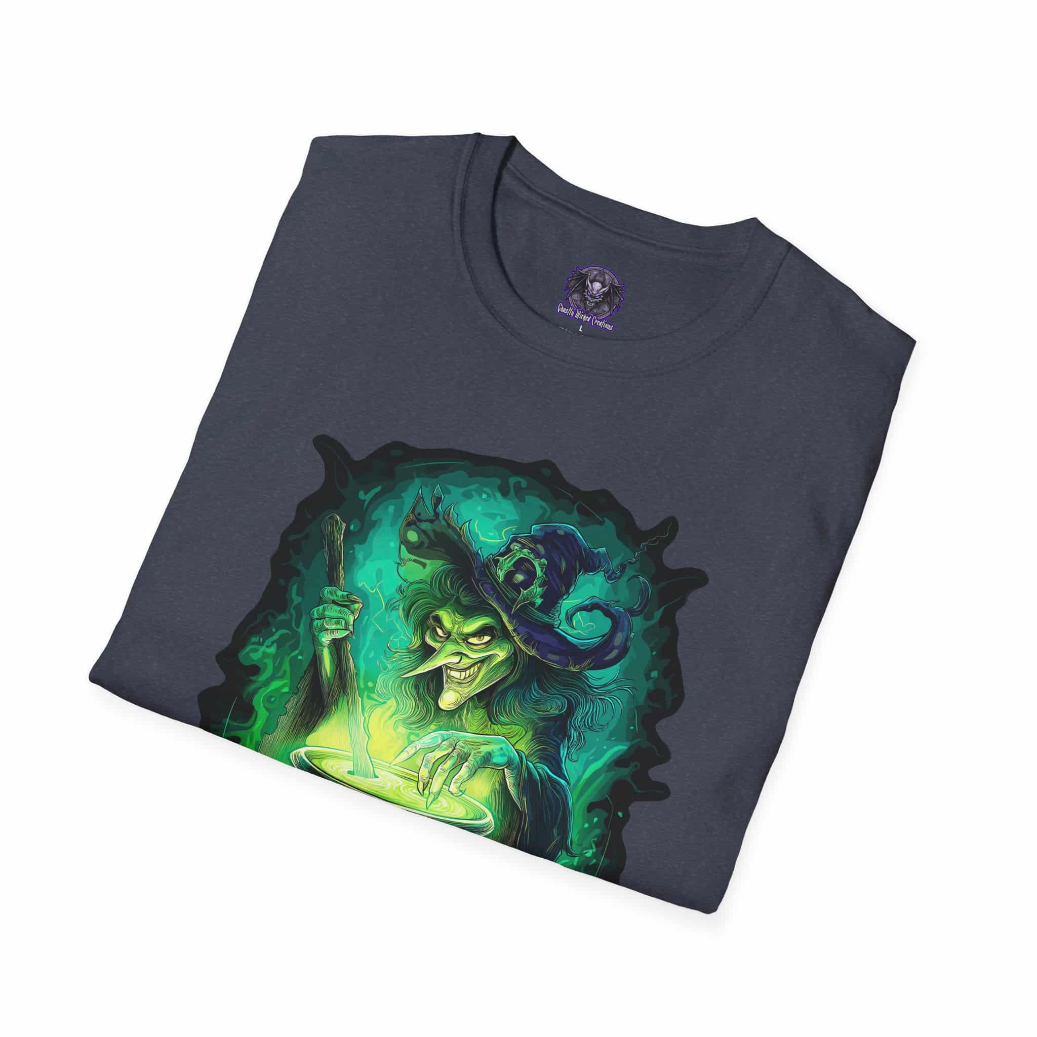 Ghastly Wicked Cauldron Witch Unisex T-Shirt - Image 40