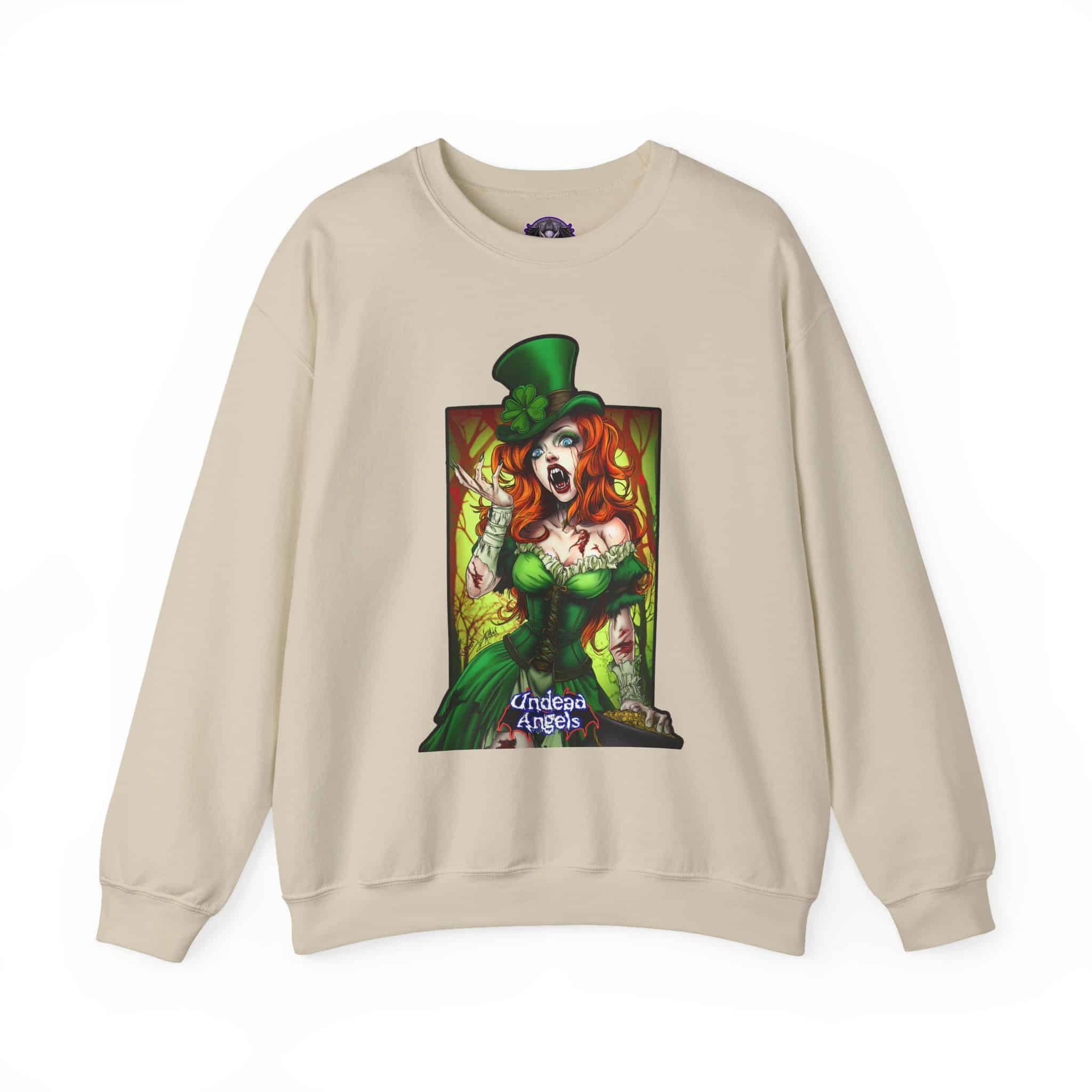 Undead Angels Leprechaun Queen Fiona Classic Reborn Style IV Unisex Heavy Blend™ Crewneck Sweatshirt - Image 9