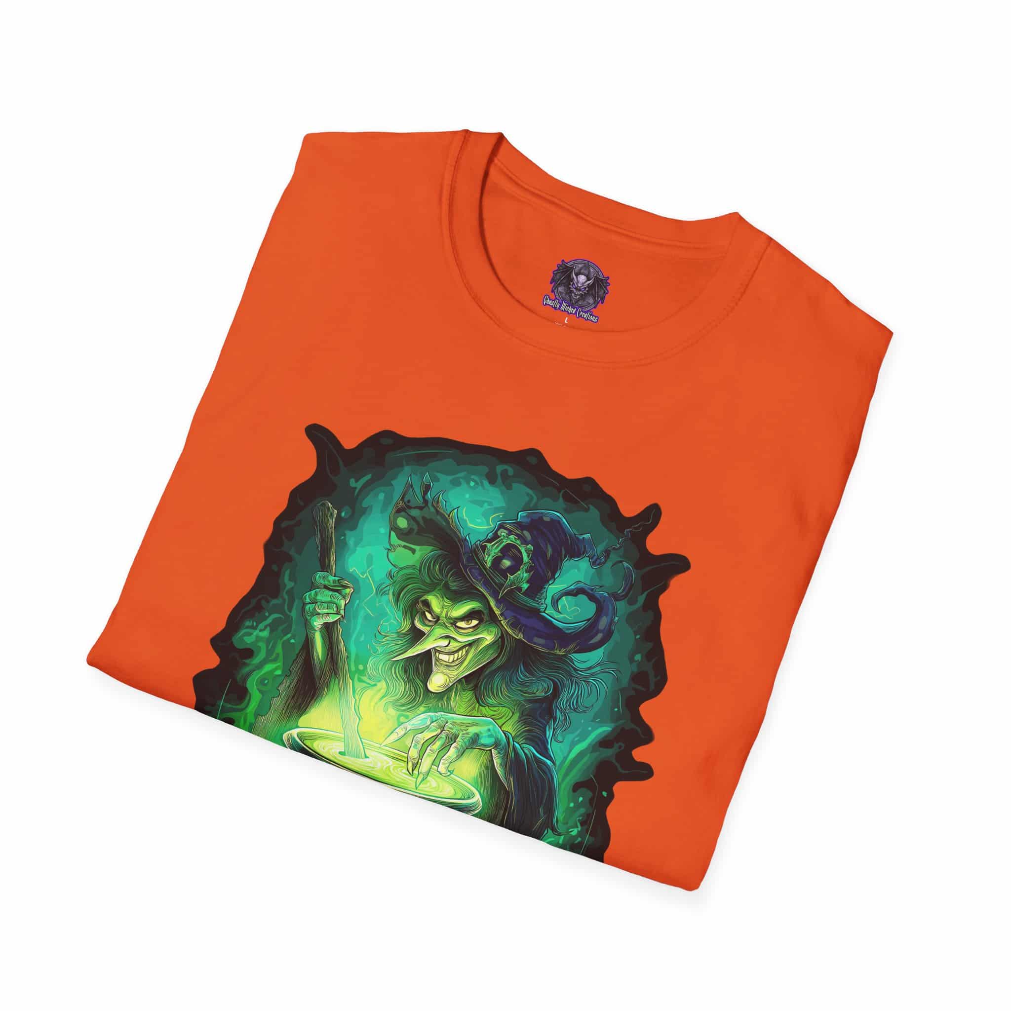 Ghastly Wicked Cauldron Witch Unisex T-Shirt - Image 24