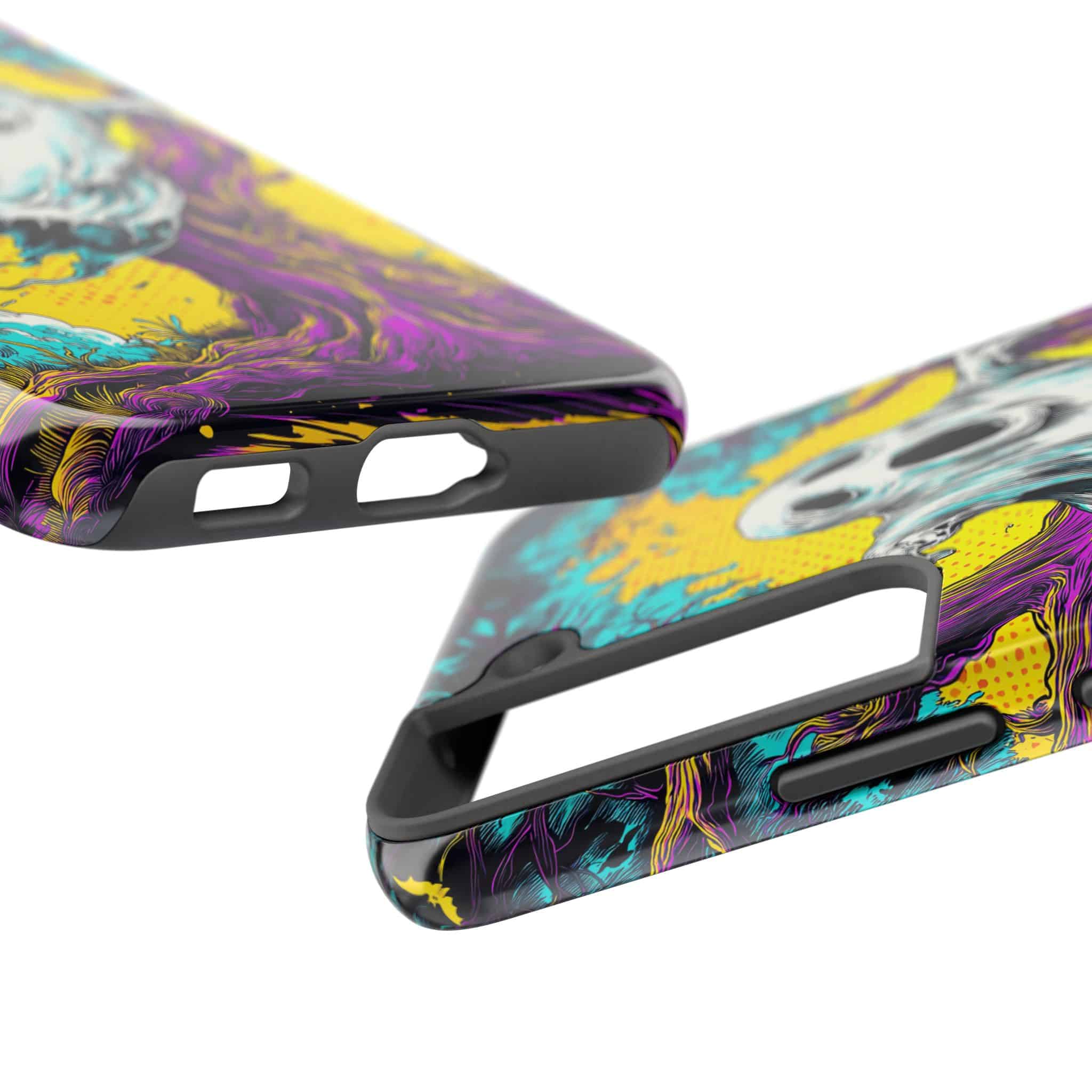 Ghost & Spooky Tree Pop 60’s Art Style Samsung S21, S22, S23, & S24 Tough Phone Cases - Image 11