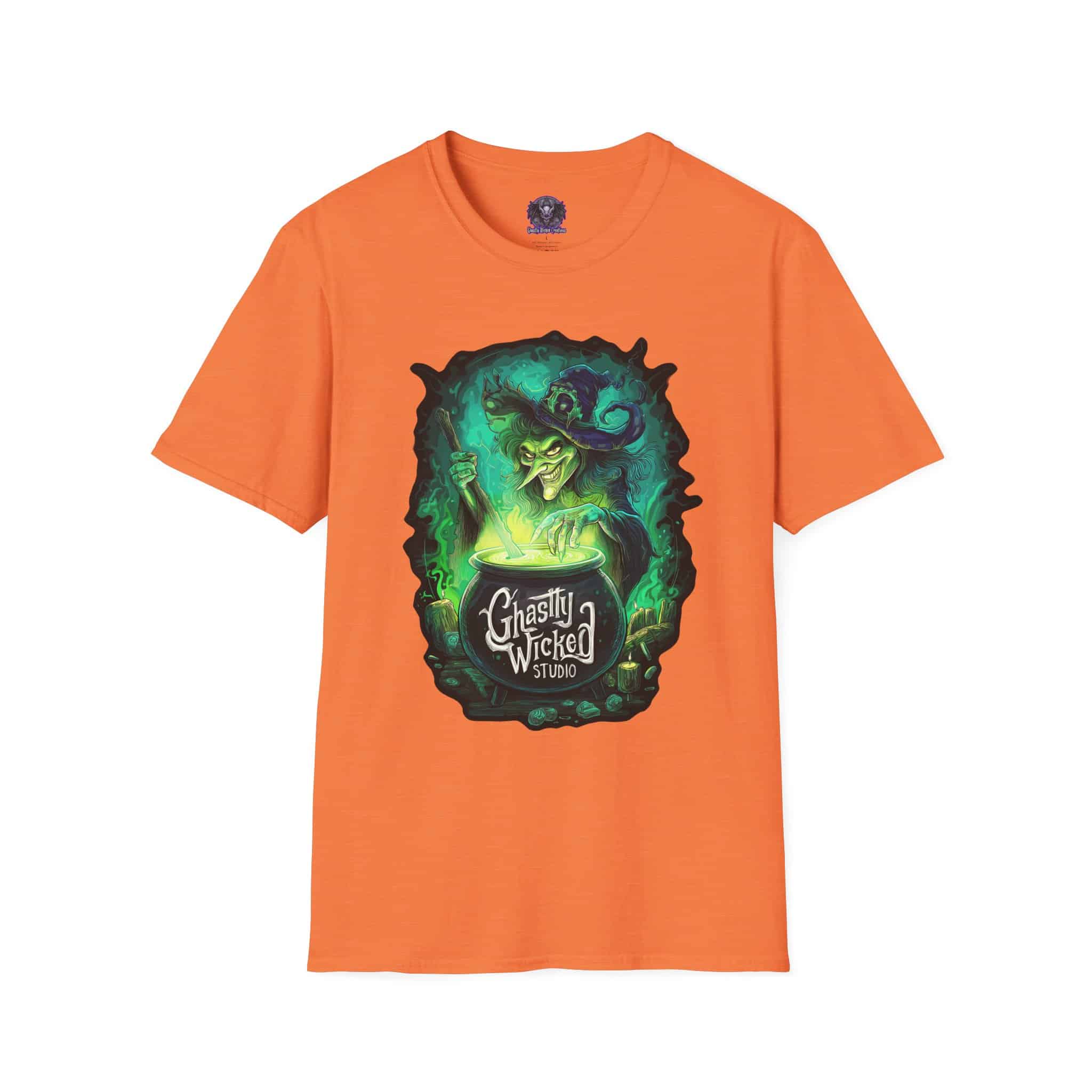 Ghastly Wicked Cauldron Witch Unisex T-Shirt - Image 17