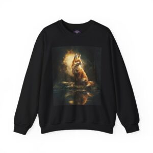 Fox By The Lake Unisex Tee by Wyldesigns Unisex Heavy Blend™ Crewneck Sweatshirt