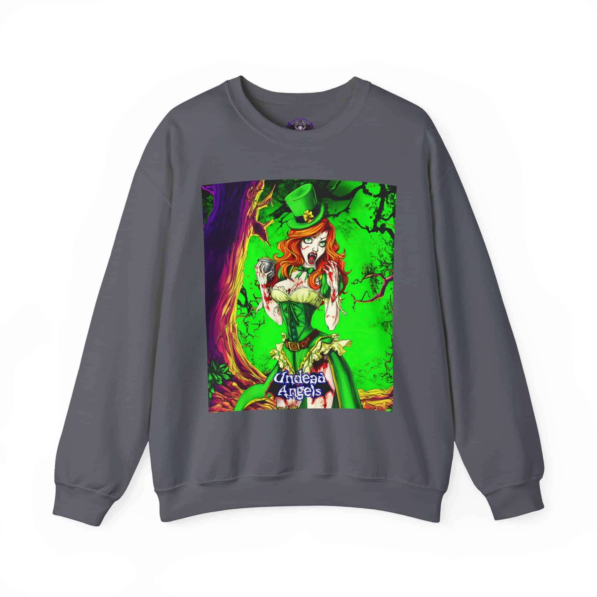 Undead Angels Leprechaun Queen Fiona Classic Reborn Style II Unisex Heavy Blend™ Crewneck Sweatshirt - Image 21