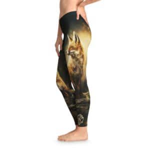 Fox By The Lake Stretchy Leggings, Comfortable Fitness Wear