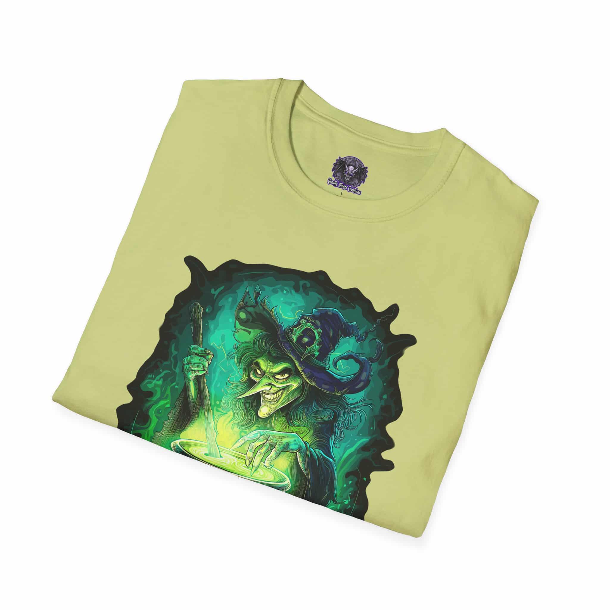 Ghastly Wicked Cauldron Witch Unisex T-Shirt - Image 32