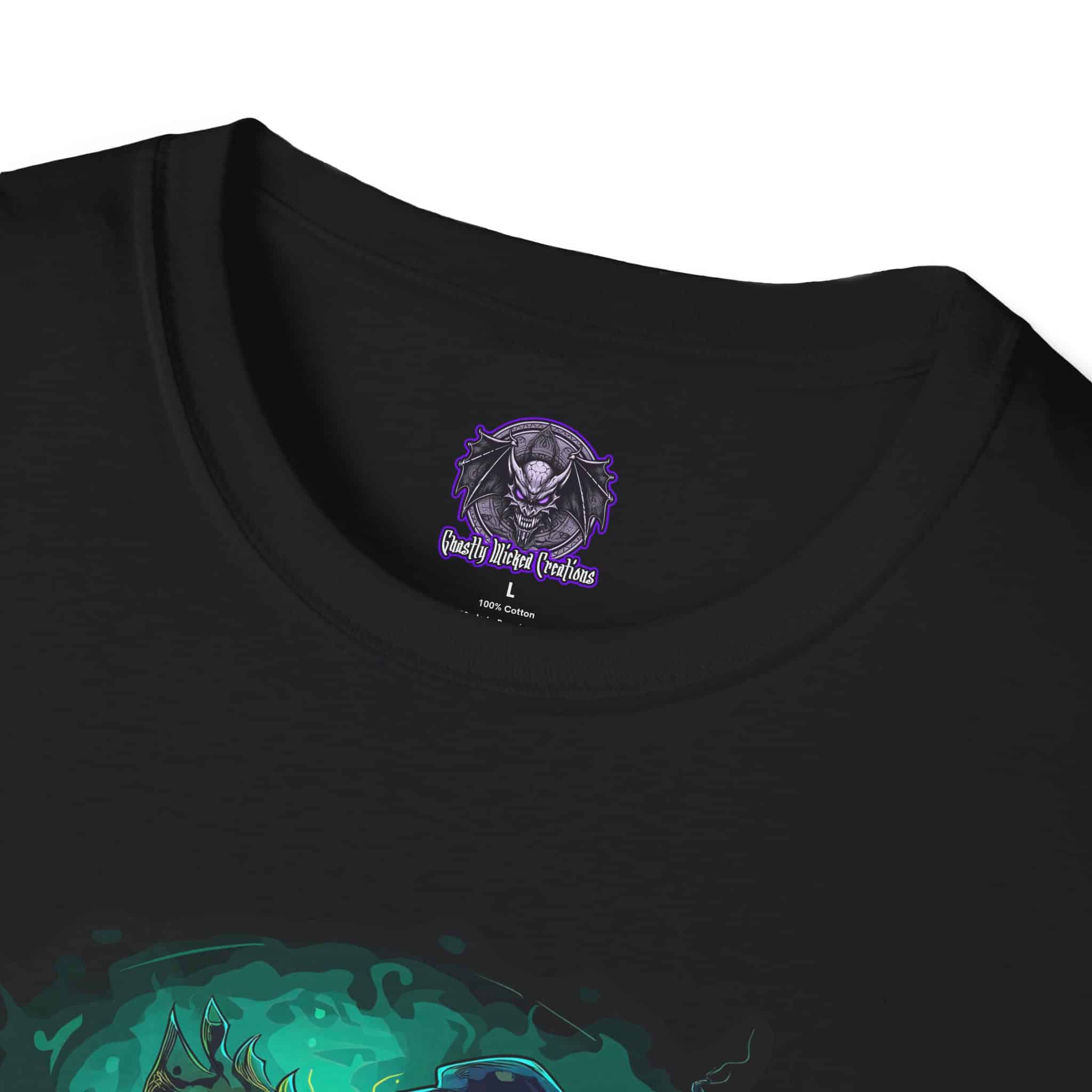 Ghastly Wicked Cauldron Witch Unisex T-Shirt - Image 3