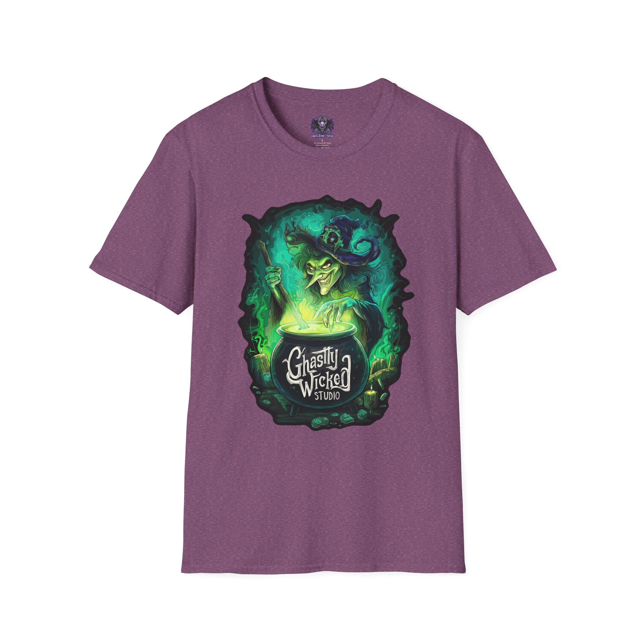 Ghastly Wicked Cauldron Witch Unisex T-Shirt - Image 45