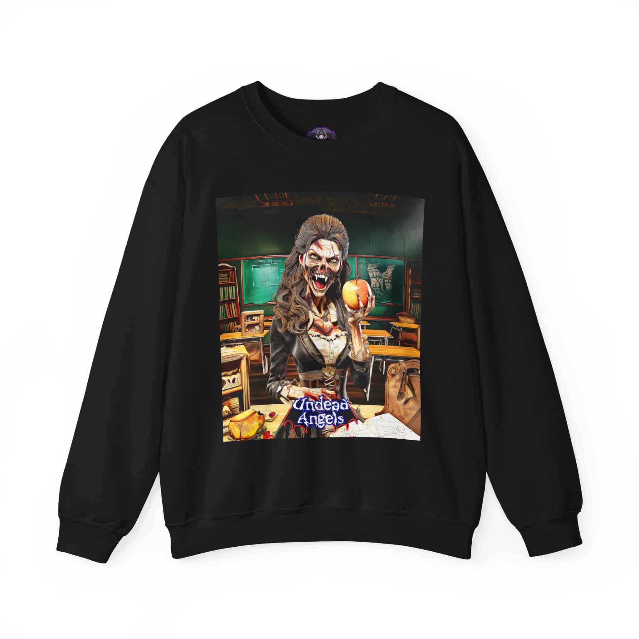 Undead Angels Teacher Charlotte Full Rot Unisex Heavy Blend™ Crewneck Sweatshirt - Image 5