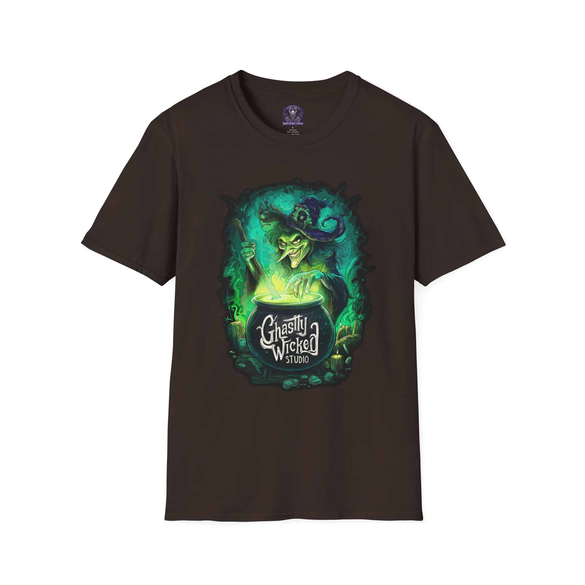 Ghastly Wicked Cauldron Witch Unisex T-Shirt - Image 25