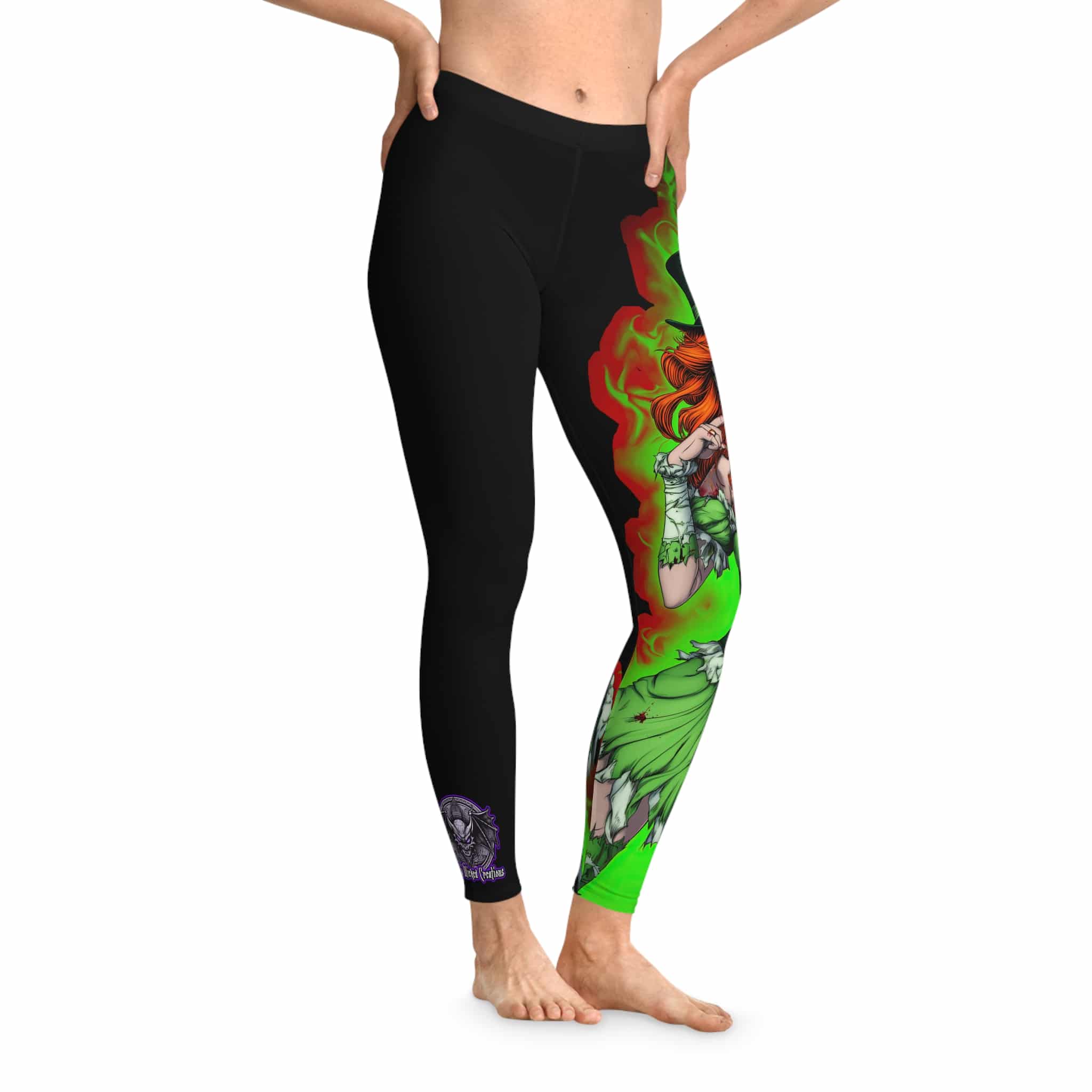 Undead Angels Leprechaun Queen Fiona Classic Reborn Style III Stretchy Leggings, Comfortable Fitness Wear - Image 4