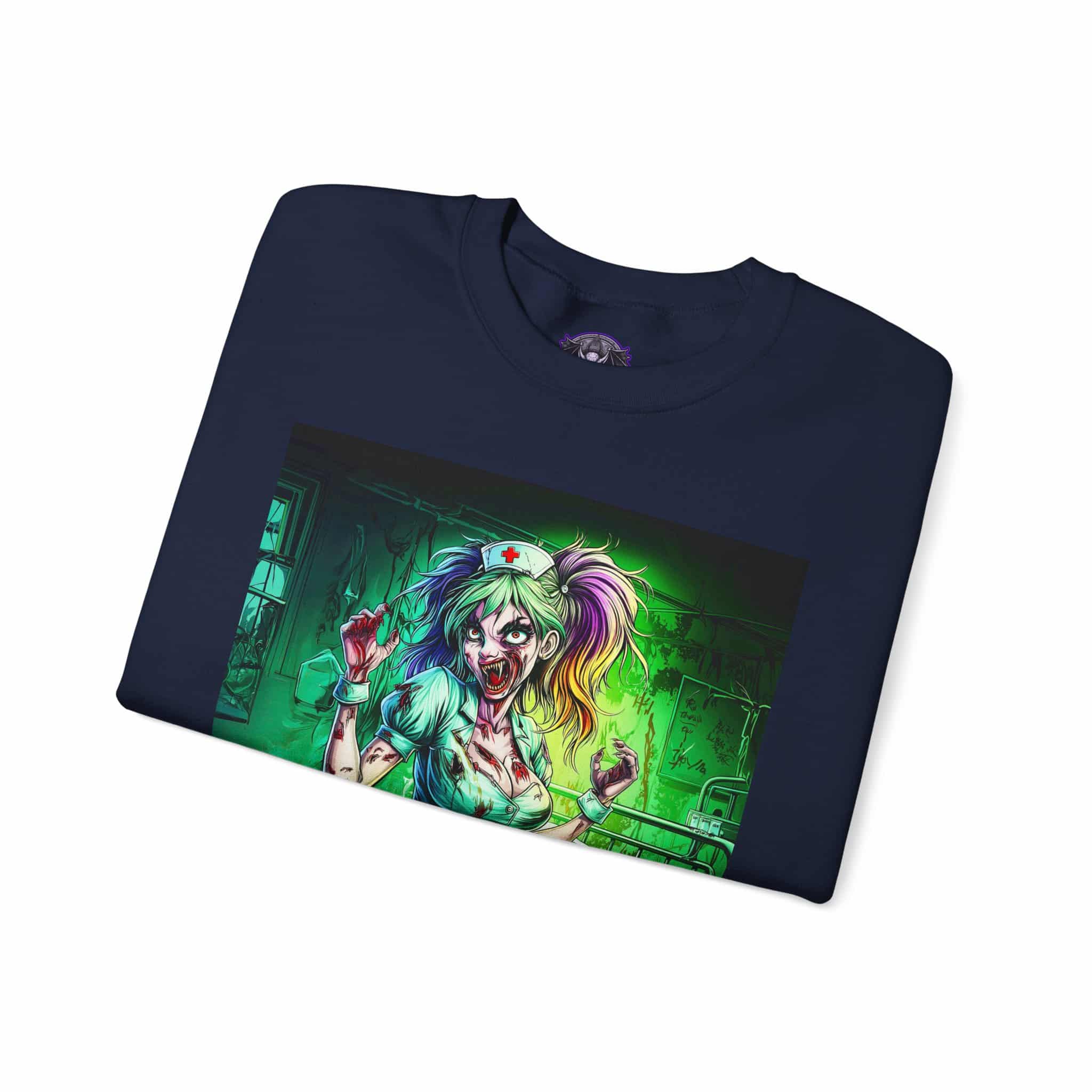 Undead Angels Zombie Nurse Lexi 001 Unisex Heavy Blend™ Crewneck Sweatshirt - Image 47