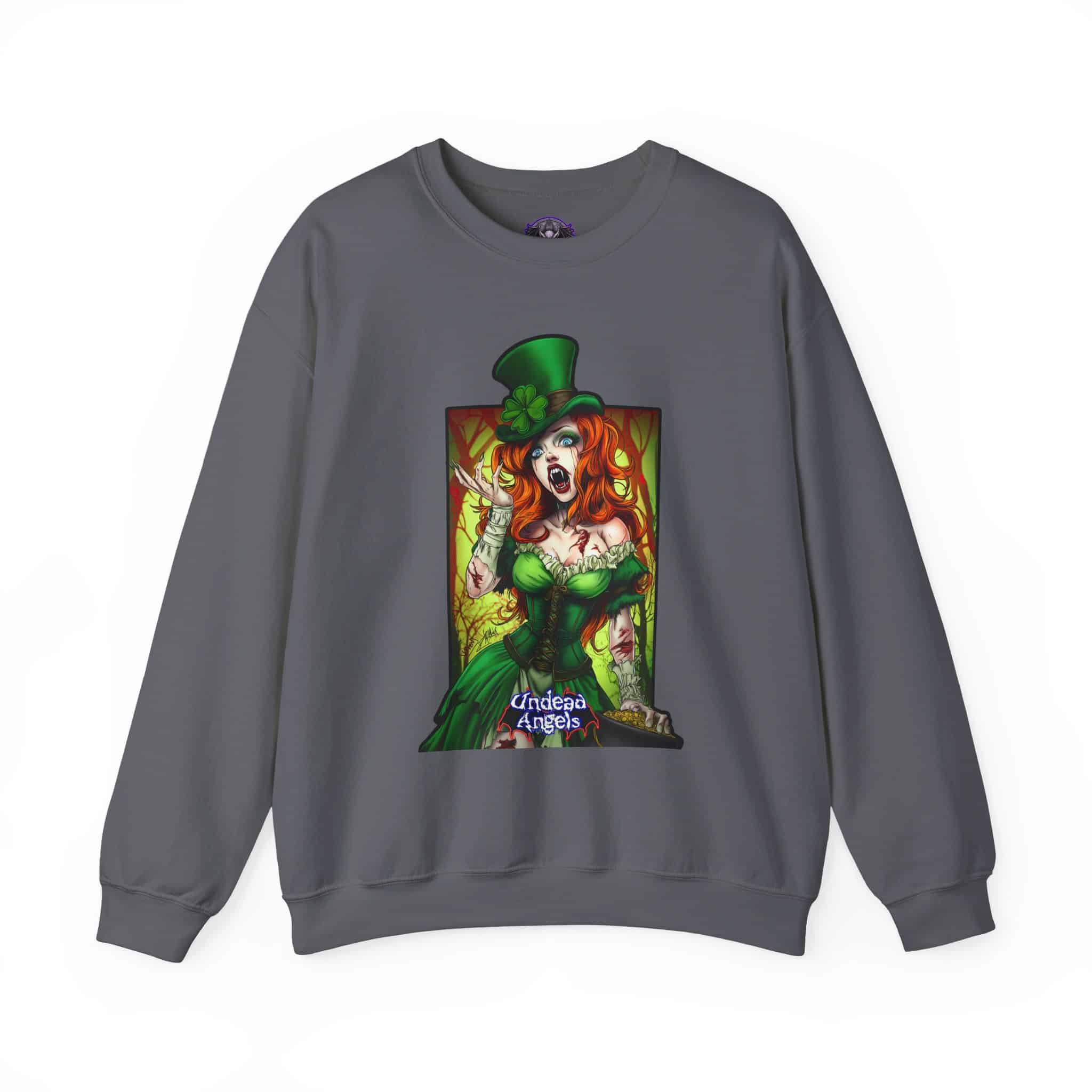 Undead Angels Leprechaun Queen Fiona Classic Reborn Style IV Unisex Heavy Blend™ Crewneck Sweatshirt - Image 37