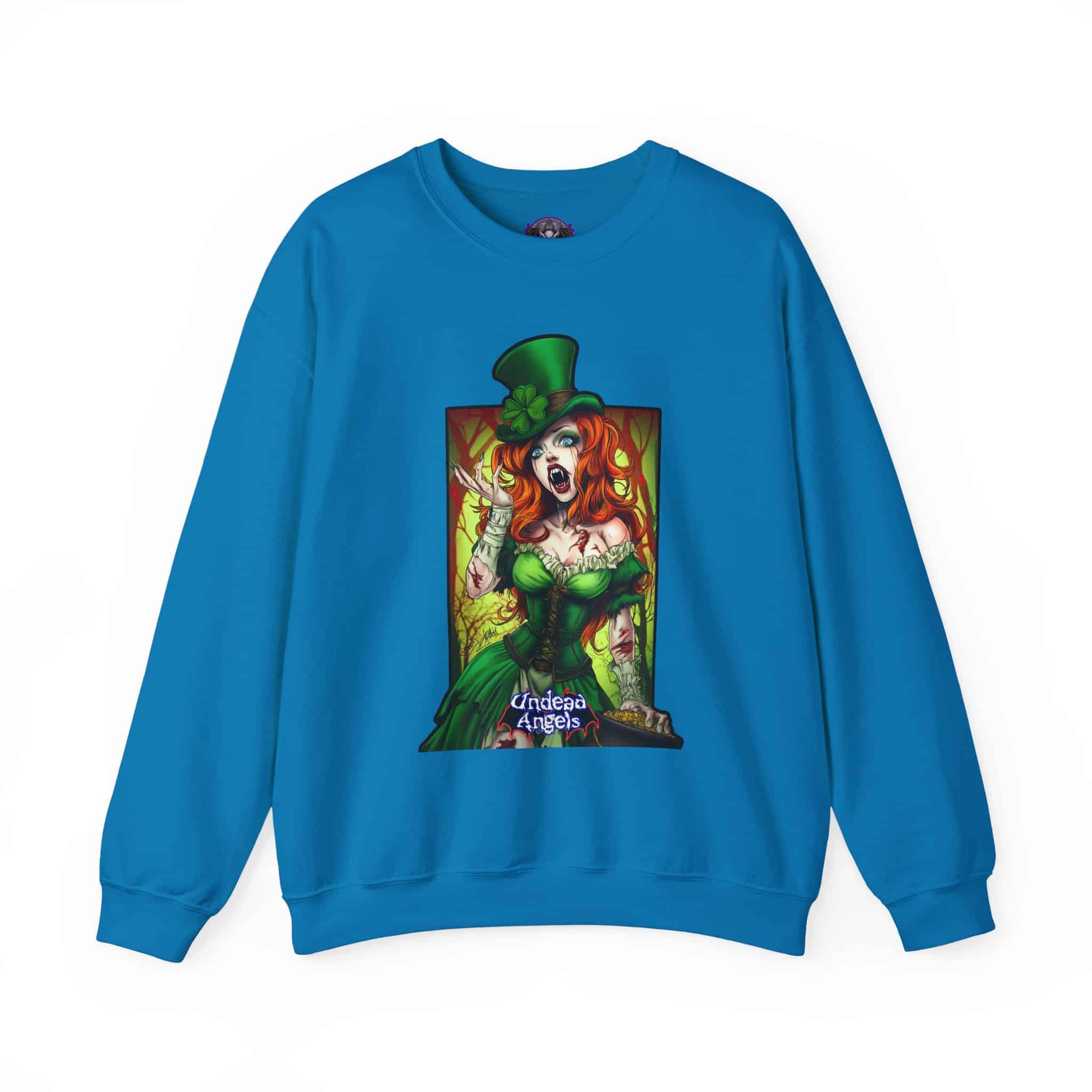 Undead Angels Leprechaun Queen Fiona Classic Reborn Style IV Unisex Heavy Blend™ Crewneck Sweatshirt - Image 33