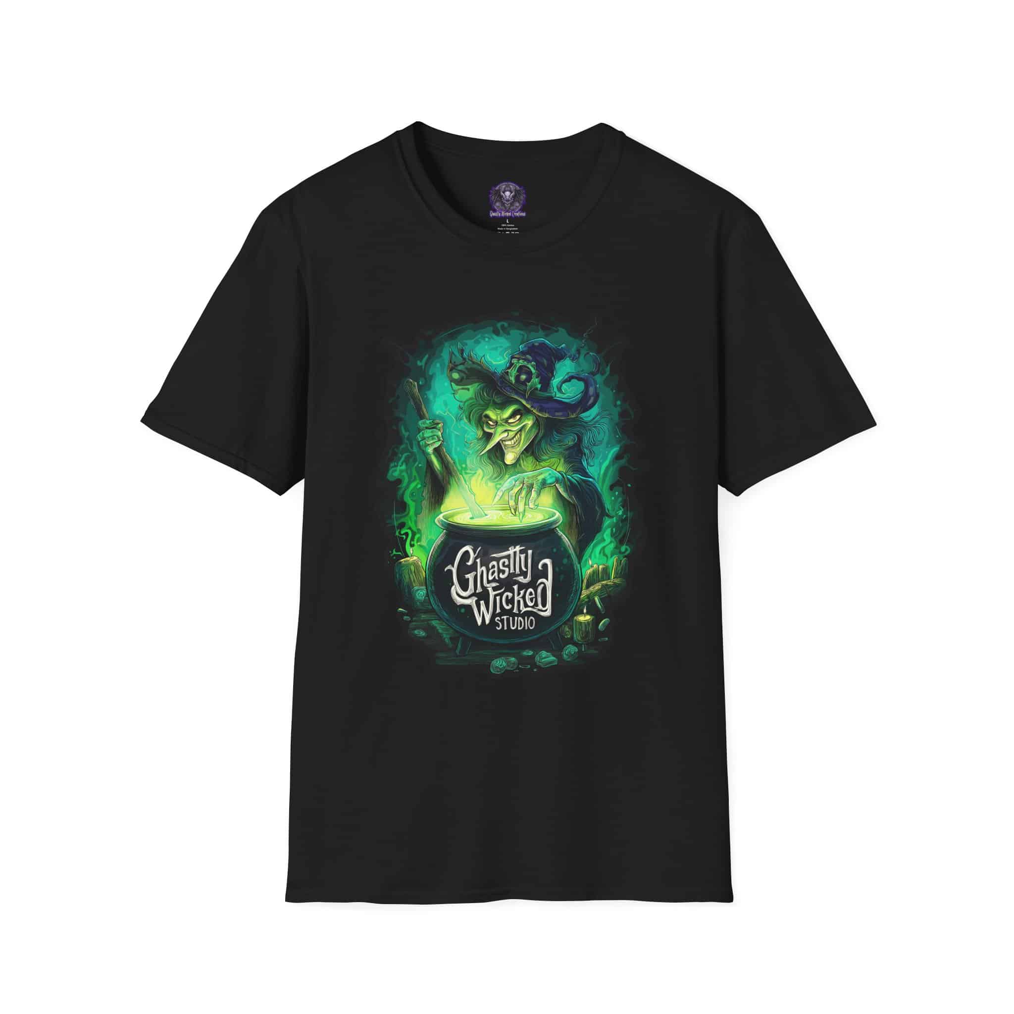 Ghastly Wicked Cauldron Witch Unisex T-Shirt
