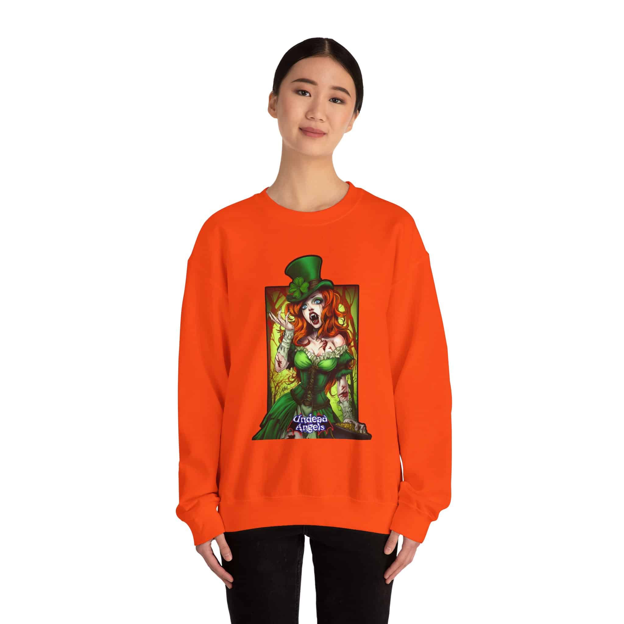 Undead Angels Leprechaun Queen Fiona Classic Reborn Style IV Unisex Heavy Blend™ Crewneck Sweatshirt - Image 16