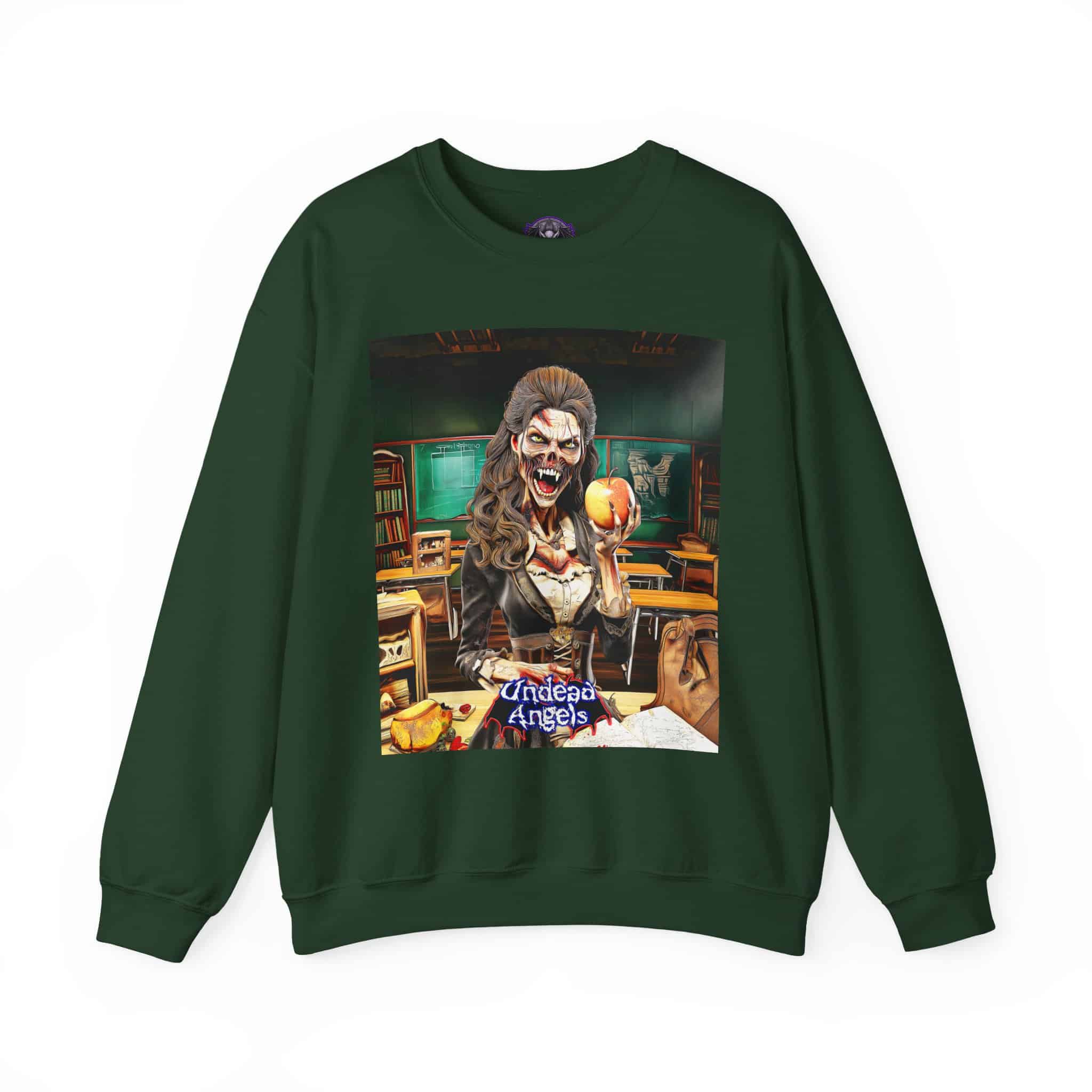 Undead Angels Teacher Charlotte Full Rot Unisex Heavy Blend™ Crewneck Sweatshirt - Image 13
