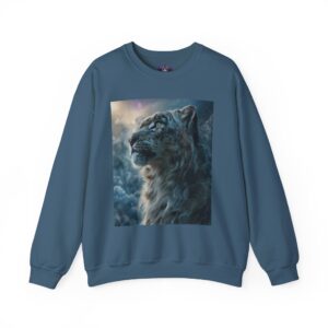 Snow Leopard V Profile Unisex Heavy Blend™ Crewneck Sweatshirt