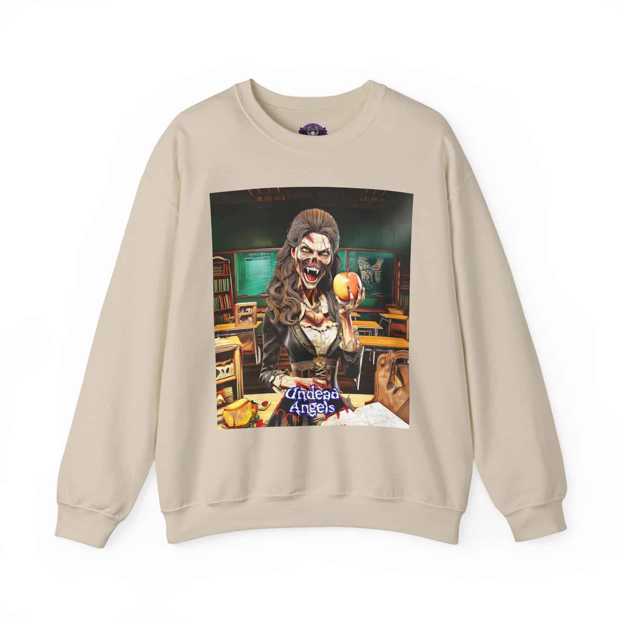 Undead Angels Teacher Charlotte Full Rot Unisex Heavy Blend™ Crewneck Sweatshirt - Image 7