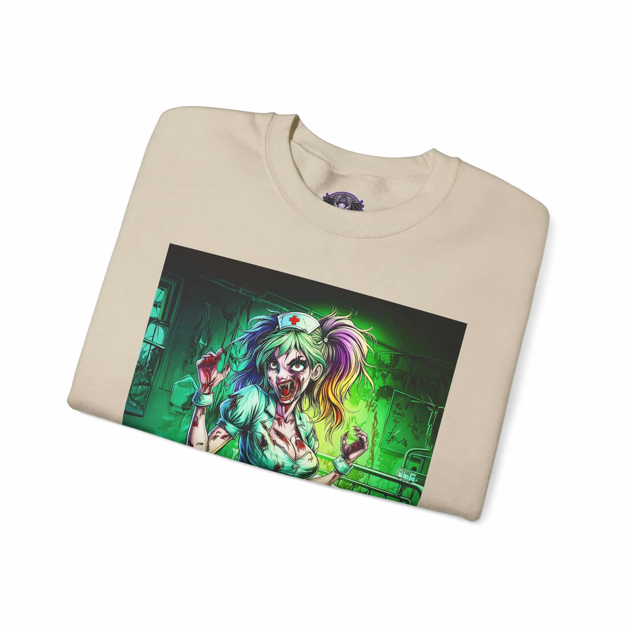 Undead Angels Zombie Nurse Lexi 001 Unisex Heavy Blend™ Crewneck Sweatshirt - Image 11