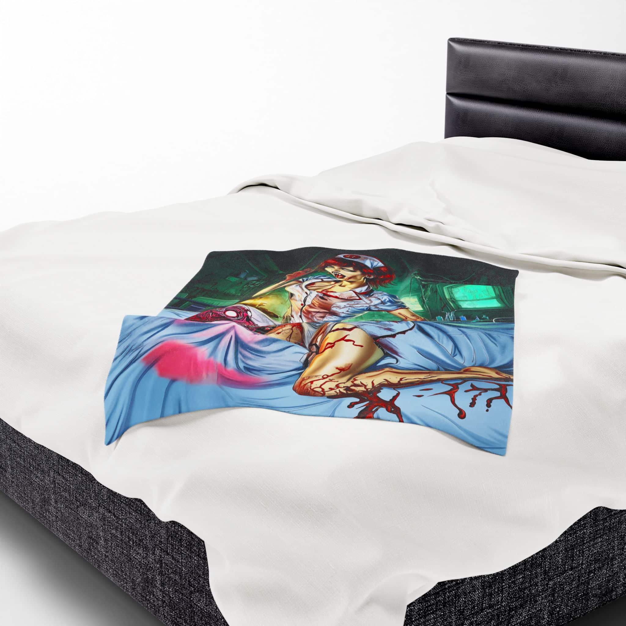 Undead Angels Zombie Nurse Abigail Reborn Style I-BZ Plush Blanket, Cozy Throw for Fall Decor - Image 14