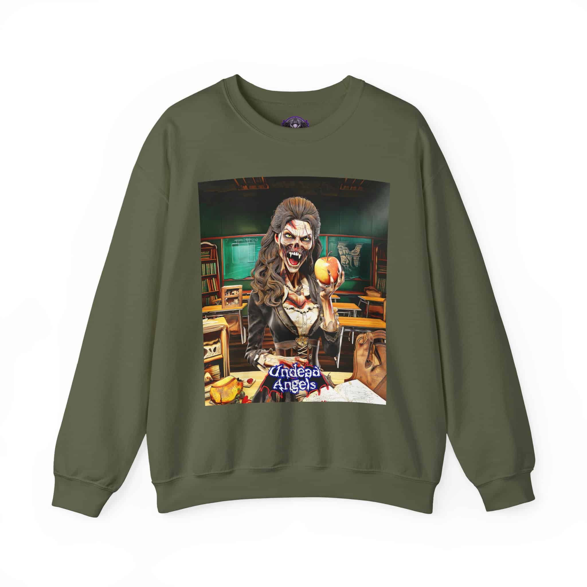 Undead Angels Teacher Charlotte Full Rot Unisex Heavy Blend™ Crewneck Sweatshirt - Image 11