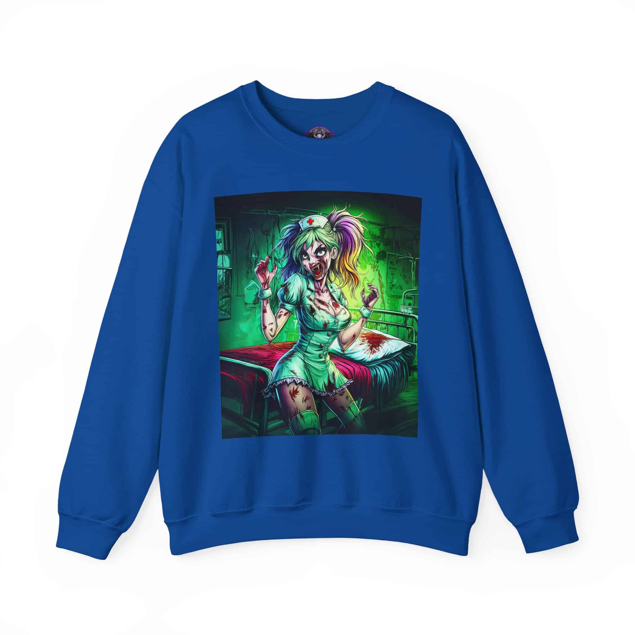 Undead Angels Zombie Nurse Lexi 001 Unisex Heavy Blend™ Crewneck Sweatshirt - Image 41