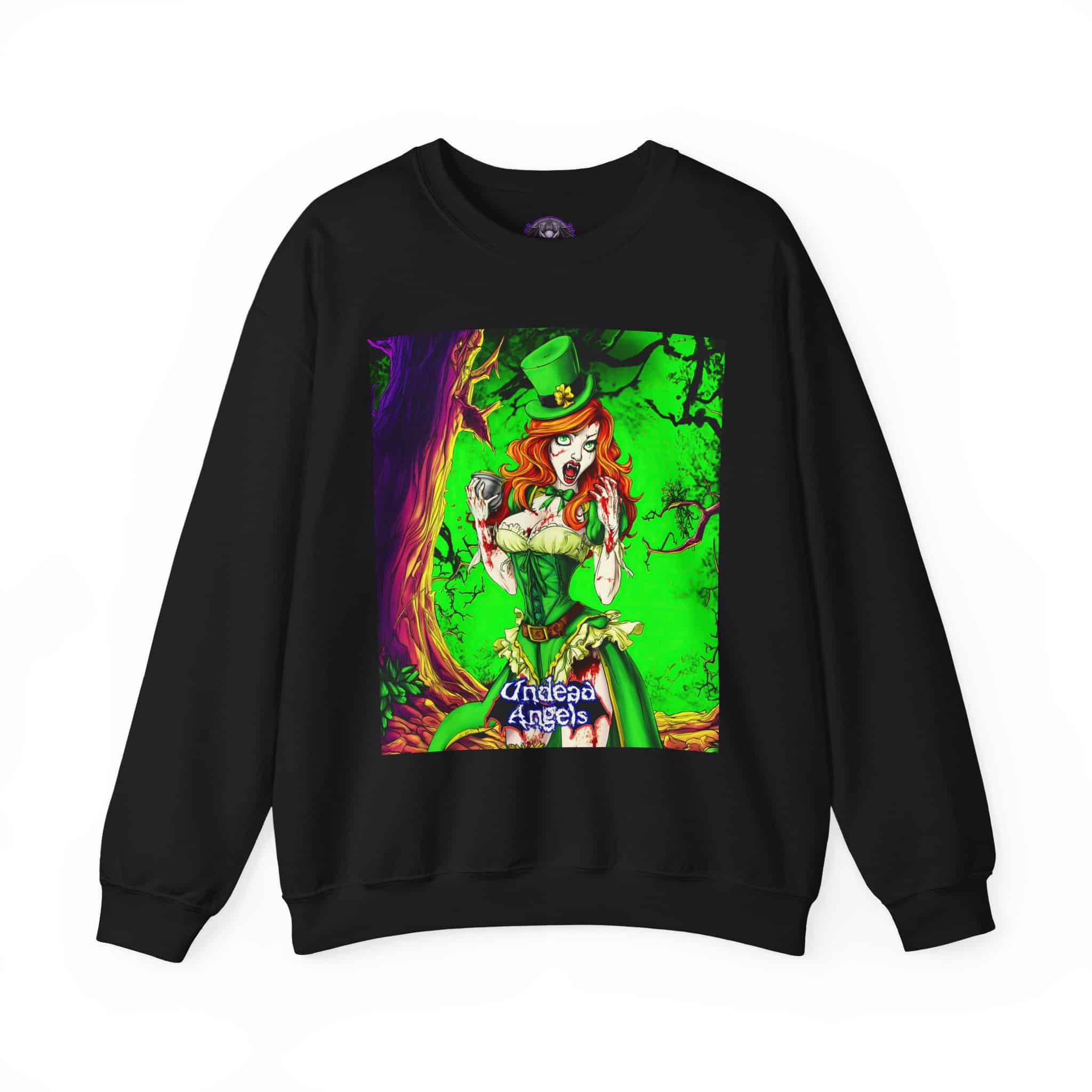 Undead Angels Leprechaun Queen Fiona Classic Reborn Style II Unisex Heavy Blend™ Crewneck Sweatshirt - Image 3