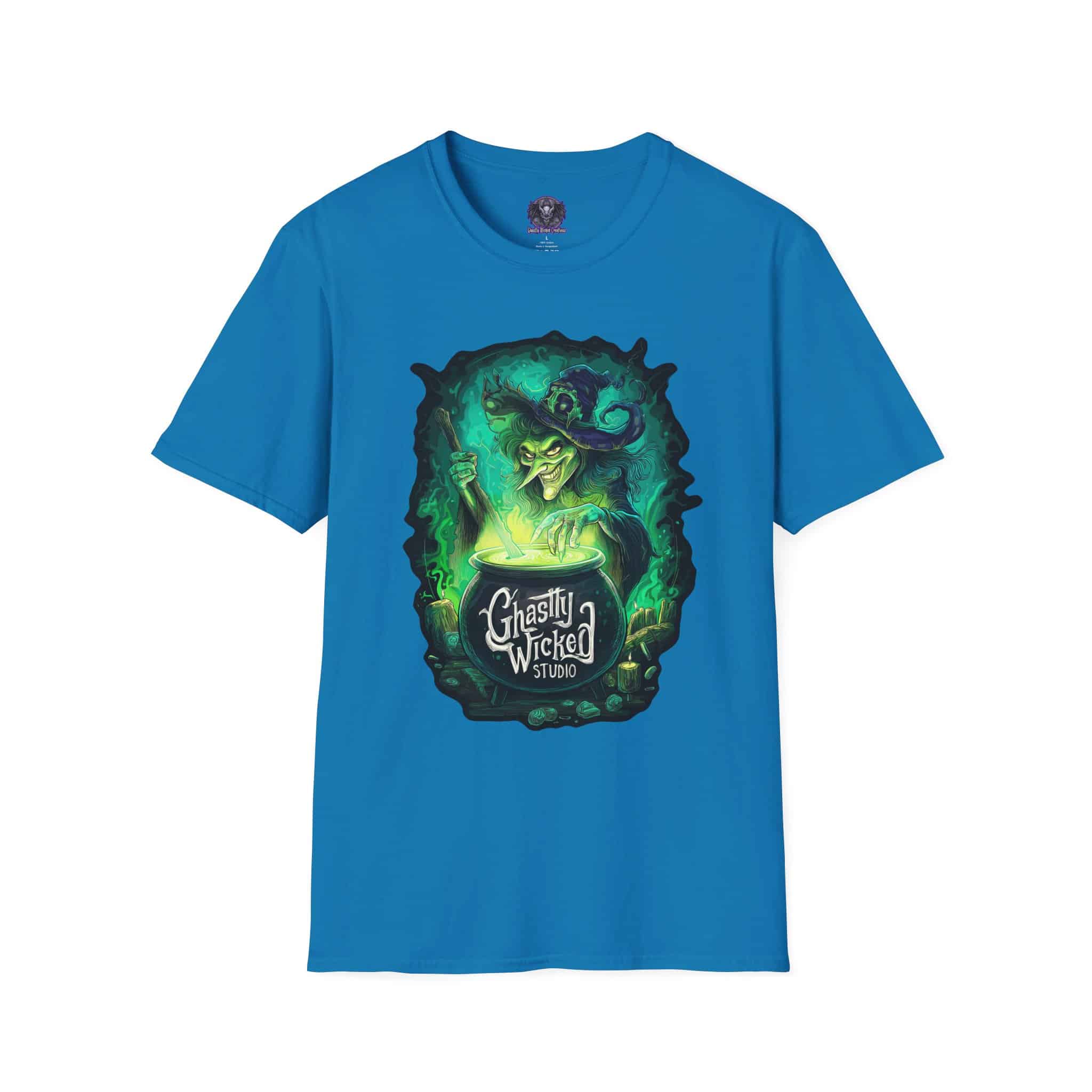 Ghastly Wicked Cauldron Witch Unisex T-Shirt - Image 33