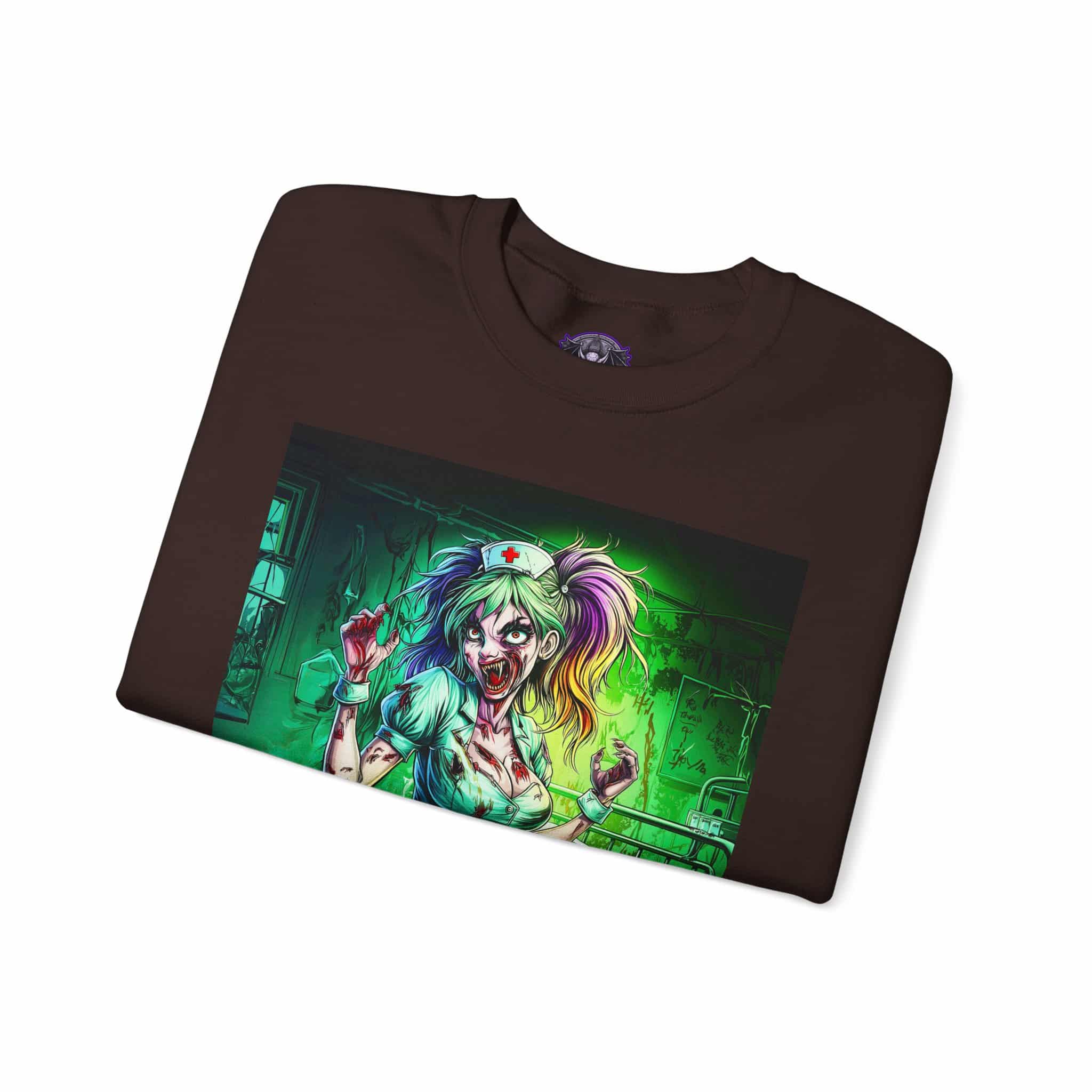 Undead Angels Zombie Nurse Lexi 001 Unisex Heavy Blend™ Crewneck Sweatshirt - Image 19