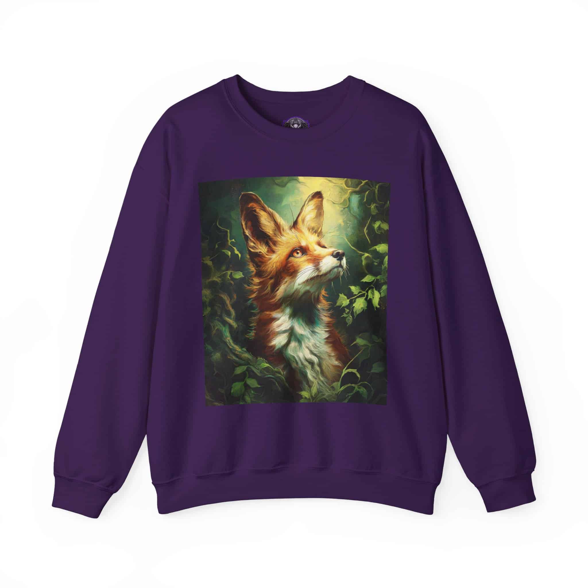 Fox In Brush Unisex Tee by Wyldesigns Unisex Heavy Blend™ Crewneck Sweatshirt - Image 25
