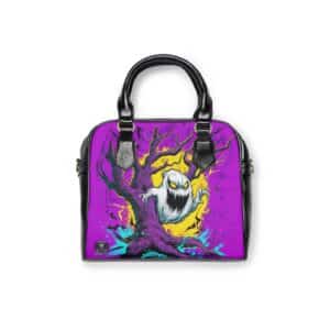 Ghost & Spooky Tree II Pop 60’s Art Style Shoulder Handbag